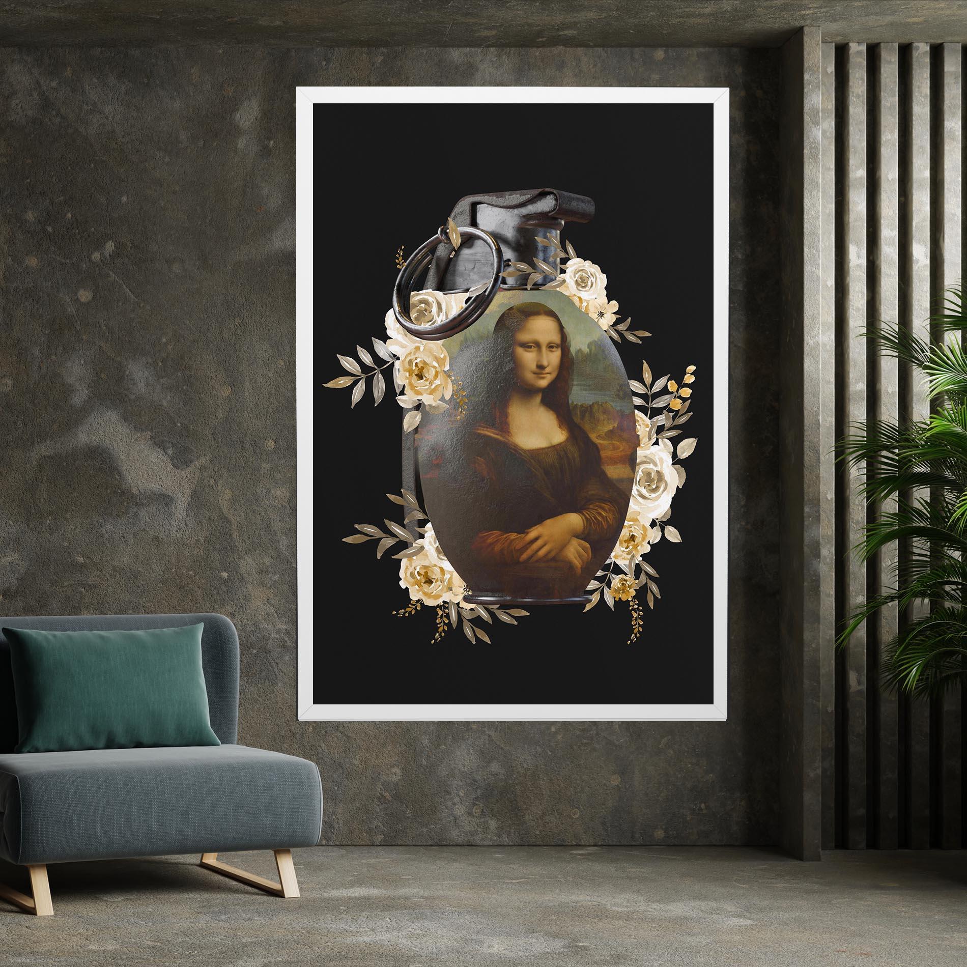 Tablou Canvas Monalisa Bomb mockup 7
