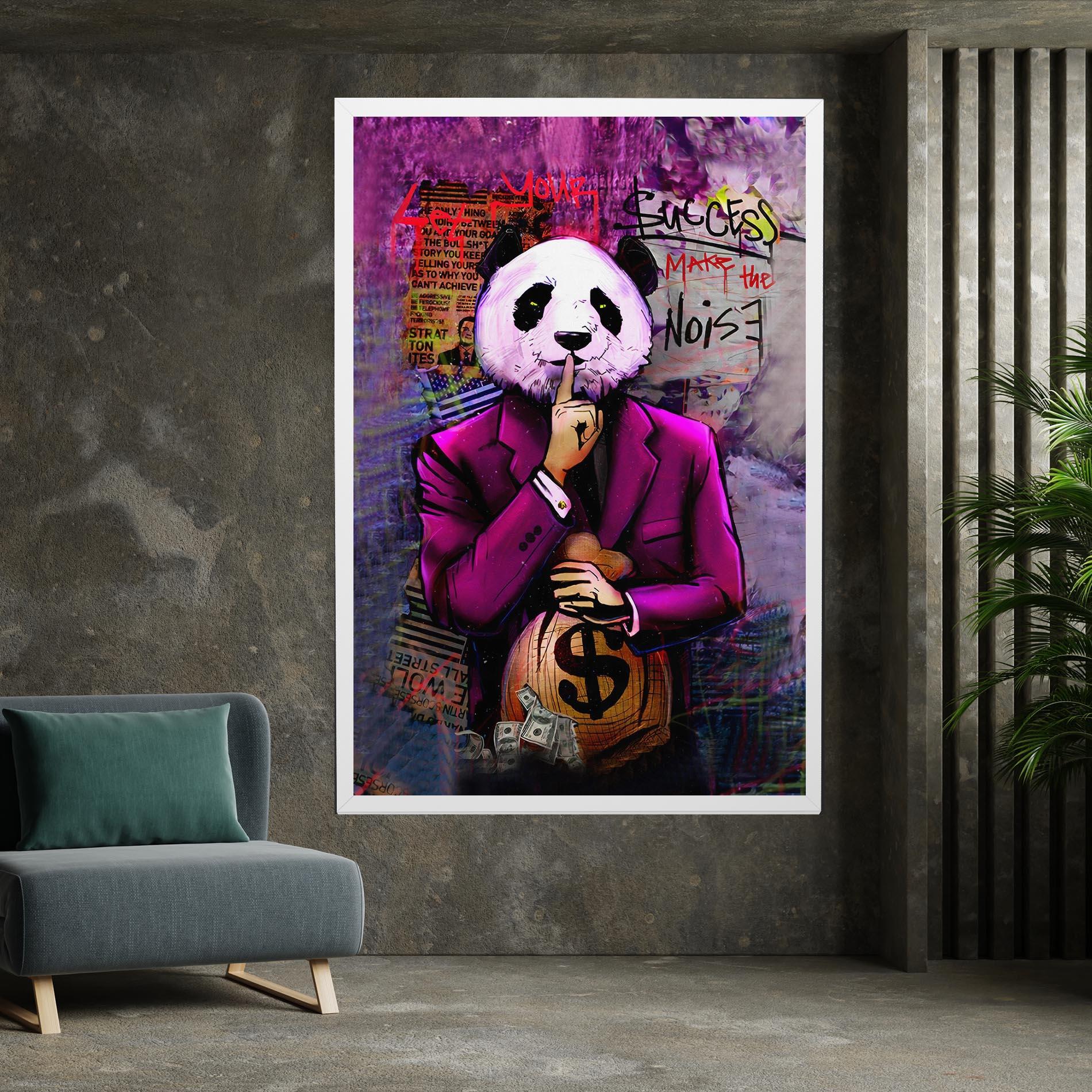 Tablou Canvas Silence Panda mockup 7