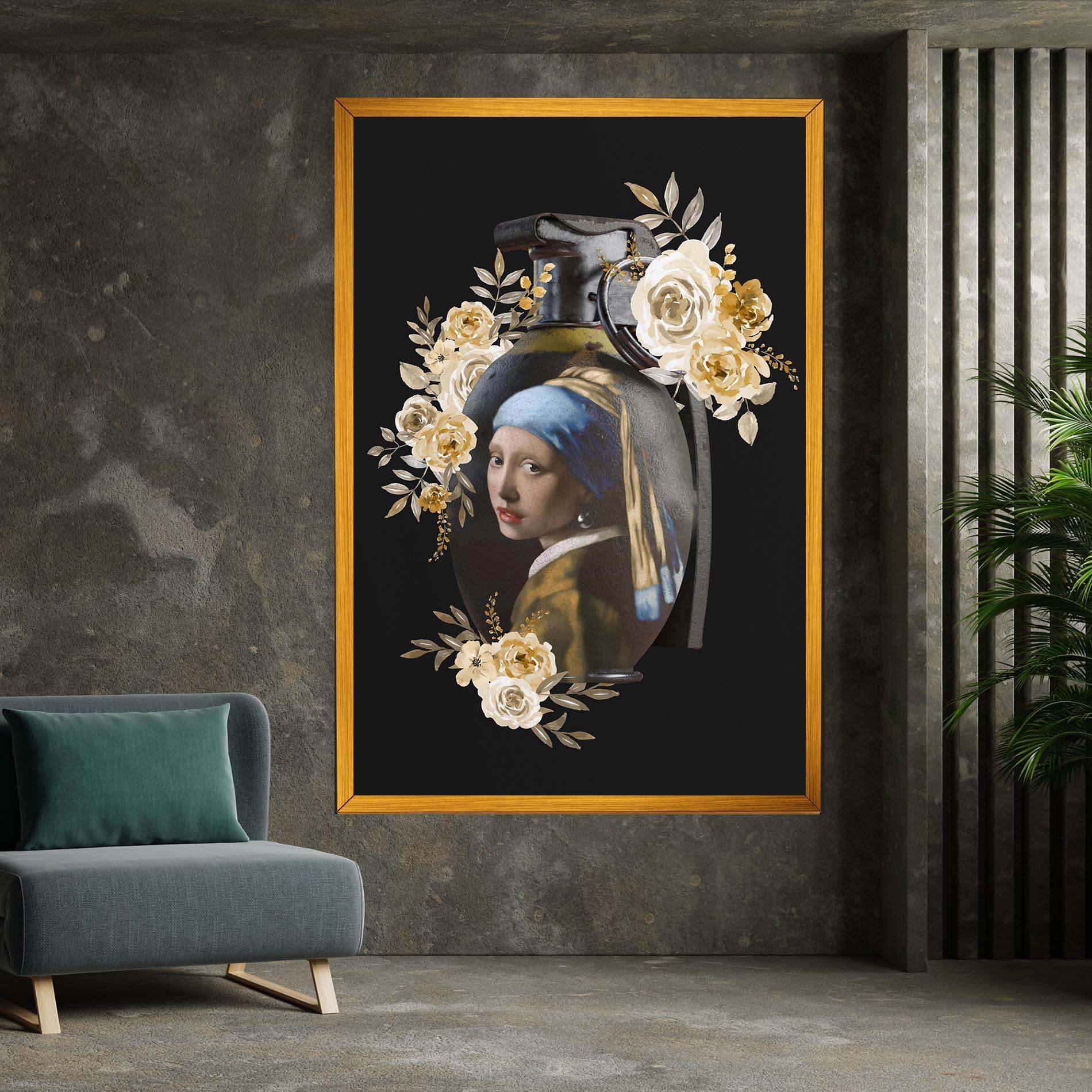 Tablou Canvas A Girl Is A Grenade mockup 7