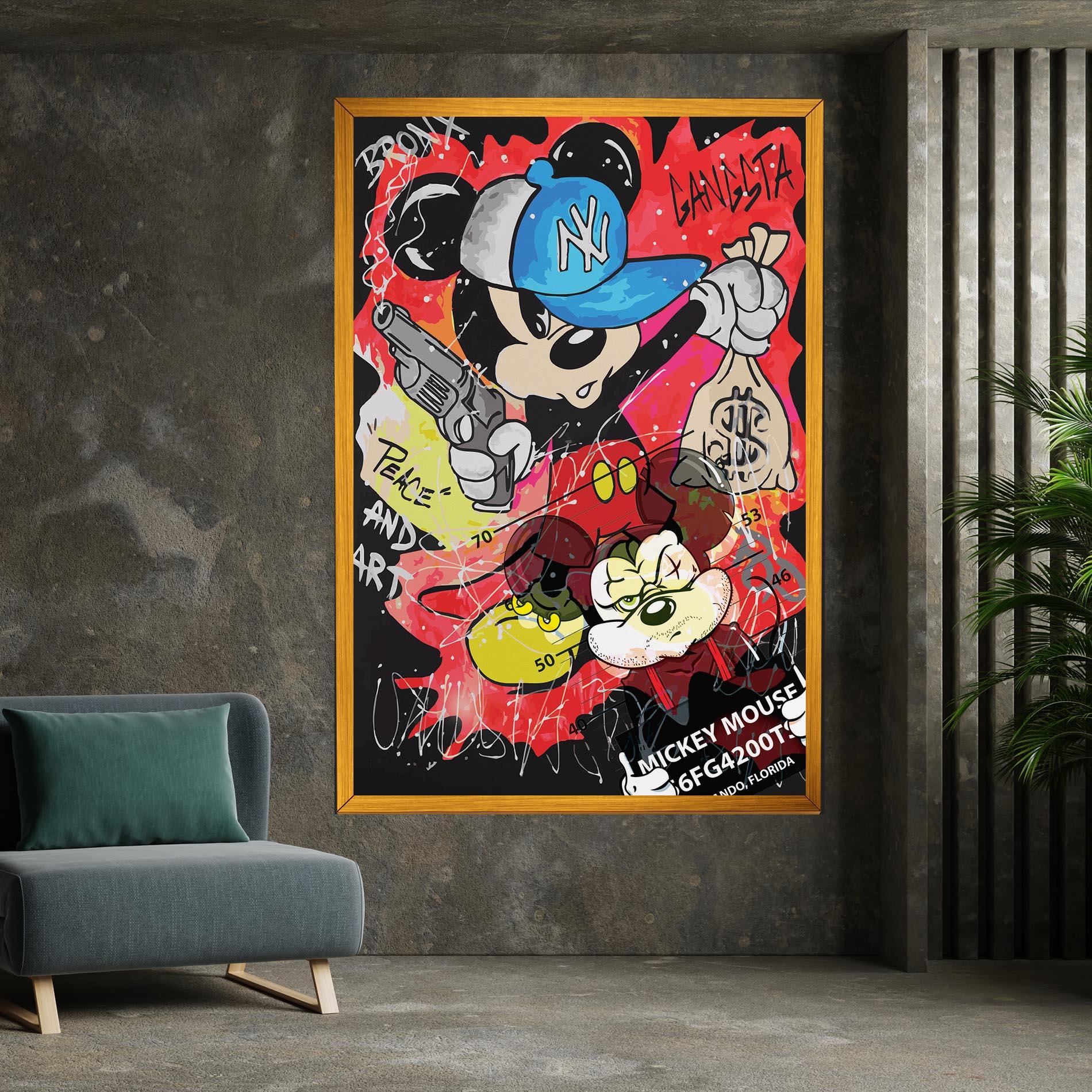 Tablou Canvas Gangsta Mickey mockup 7