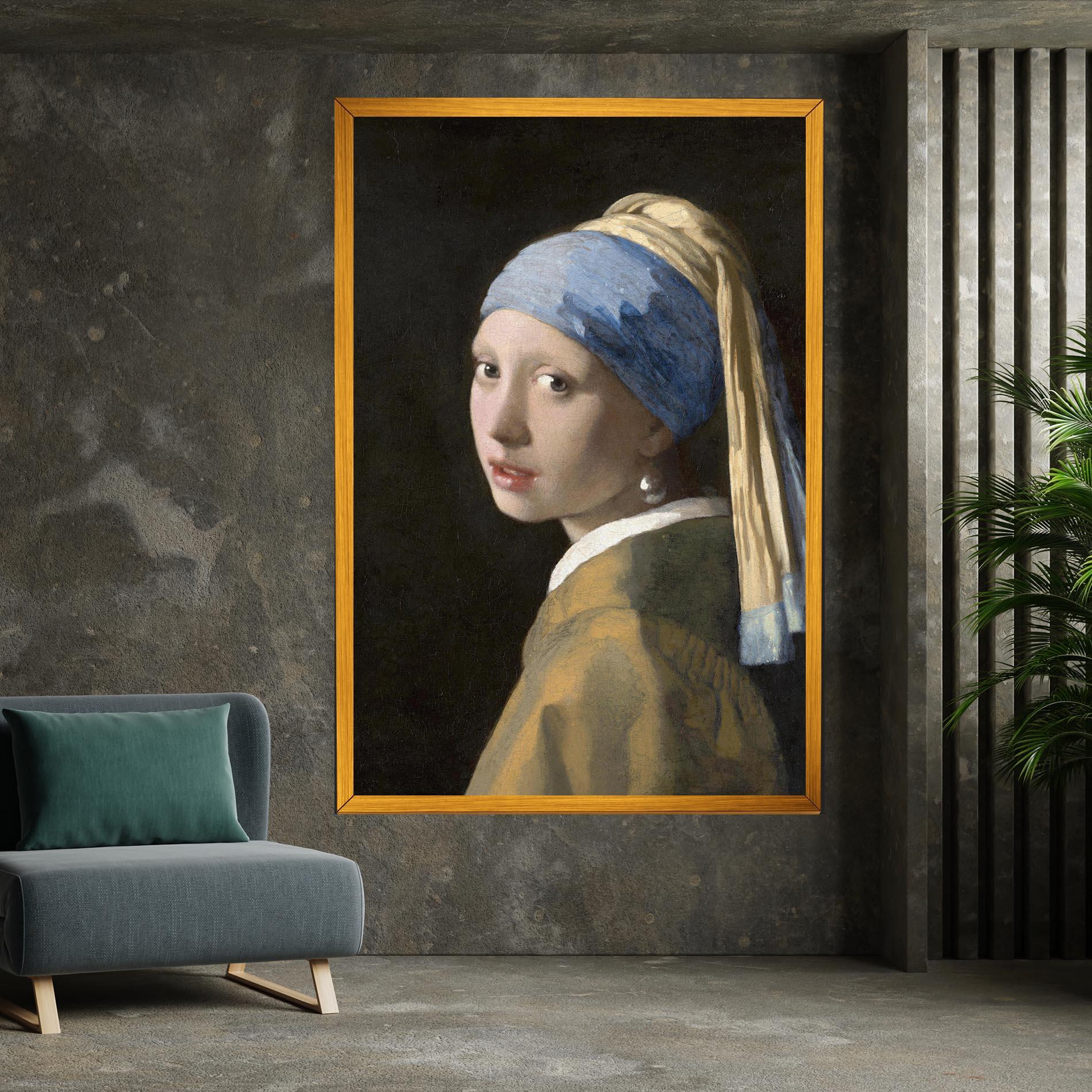 Tablou Canvas Girl With A Pearl mockup 7