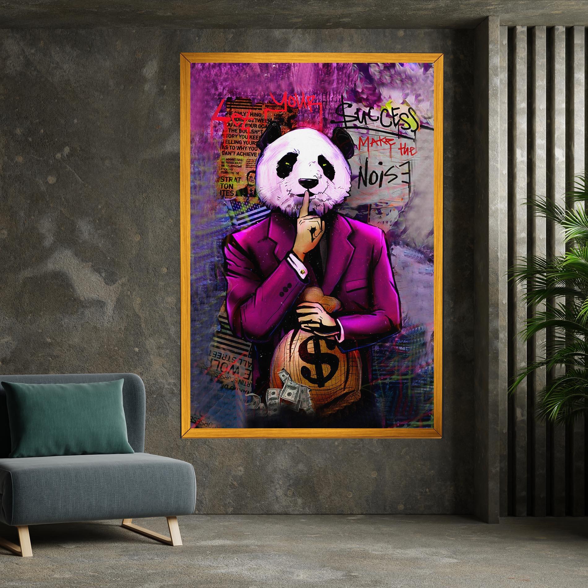 Tablou Canvas Silence Panda mockup 7