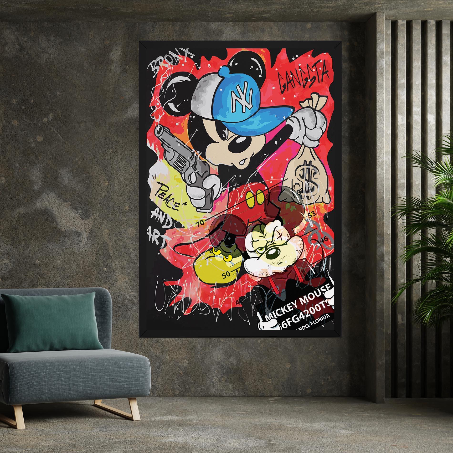 Tablou Canvas Gangsta Mickey mockup 7