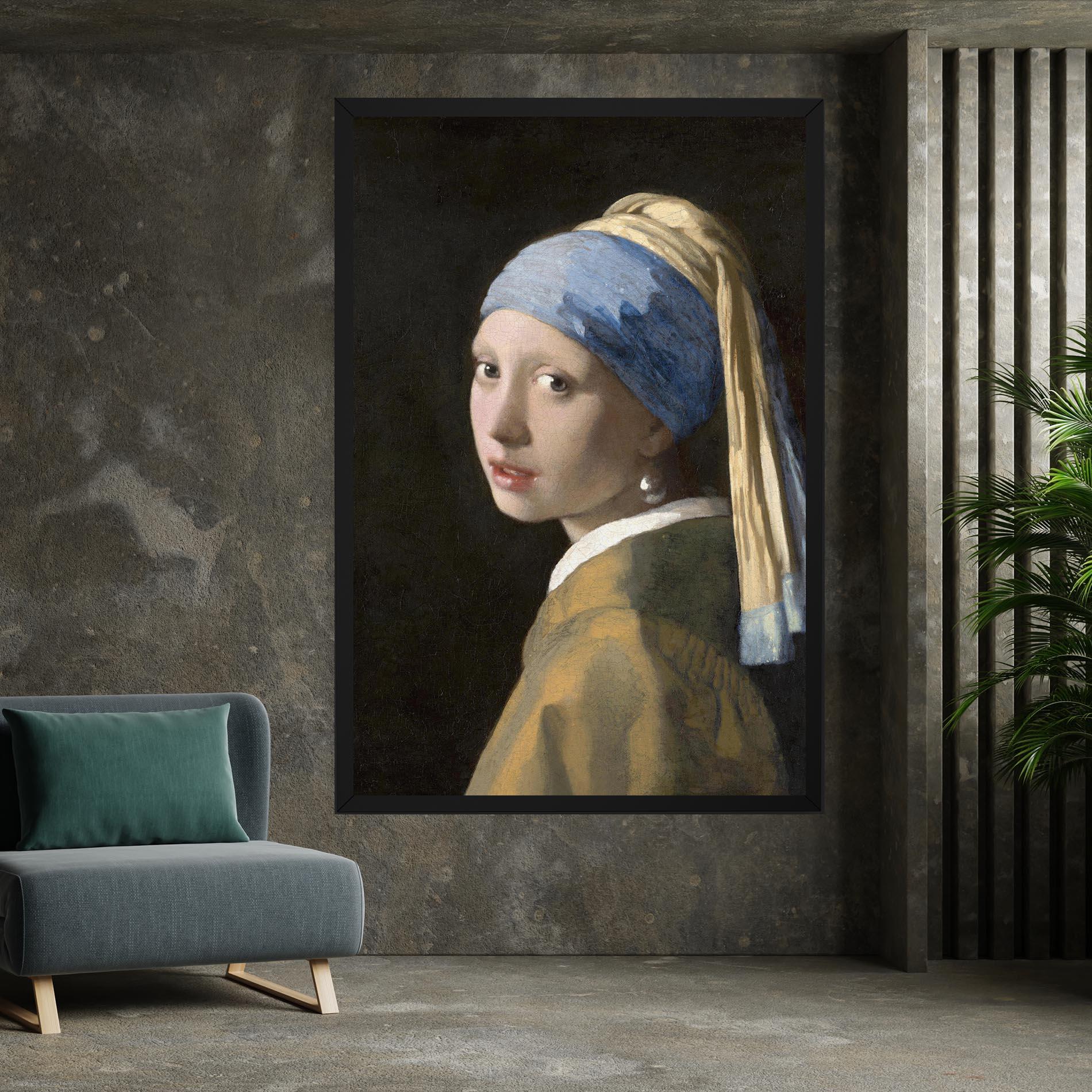 Tablou Canvas Girl With A Pearl mockup 7