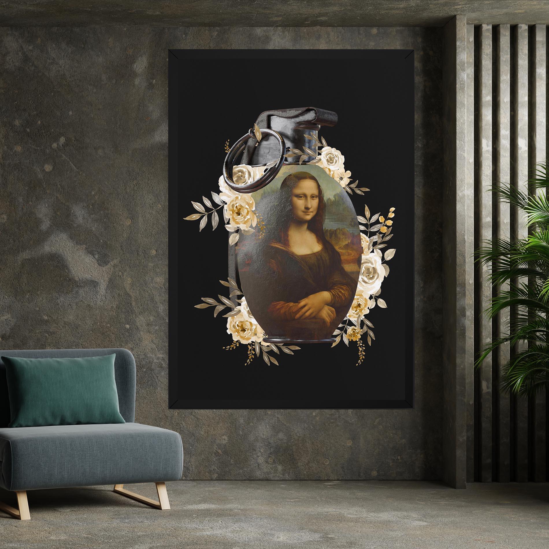 Tablou Canvas Monalisa Bomb mockup 7