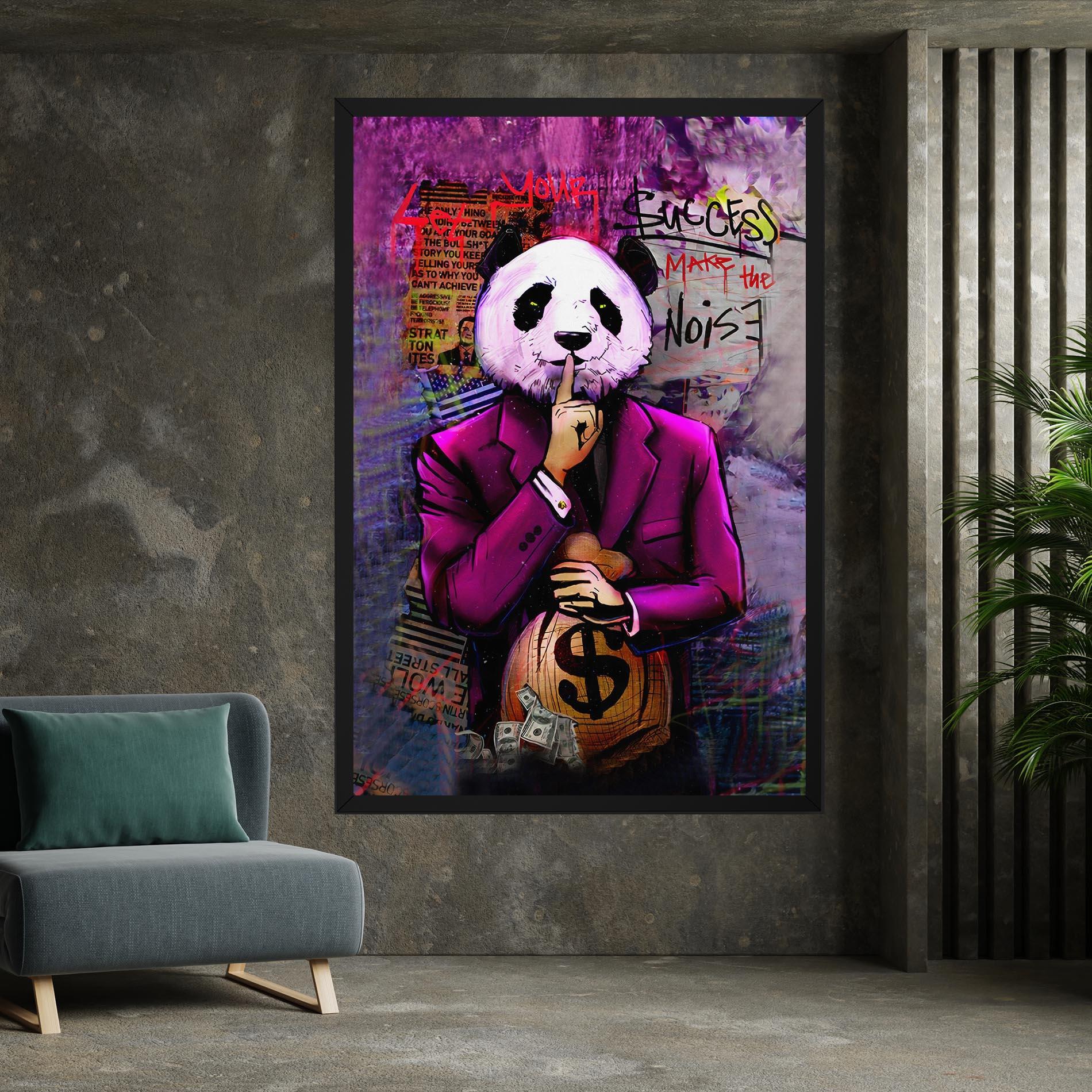 Tablou Canvas Silence Panda mockup 7