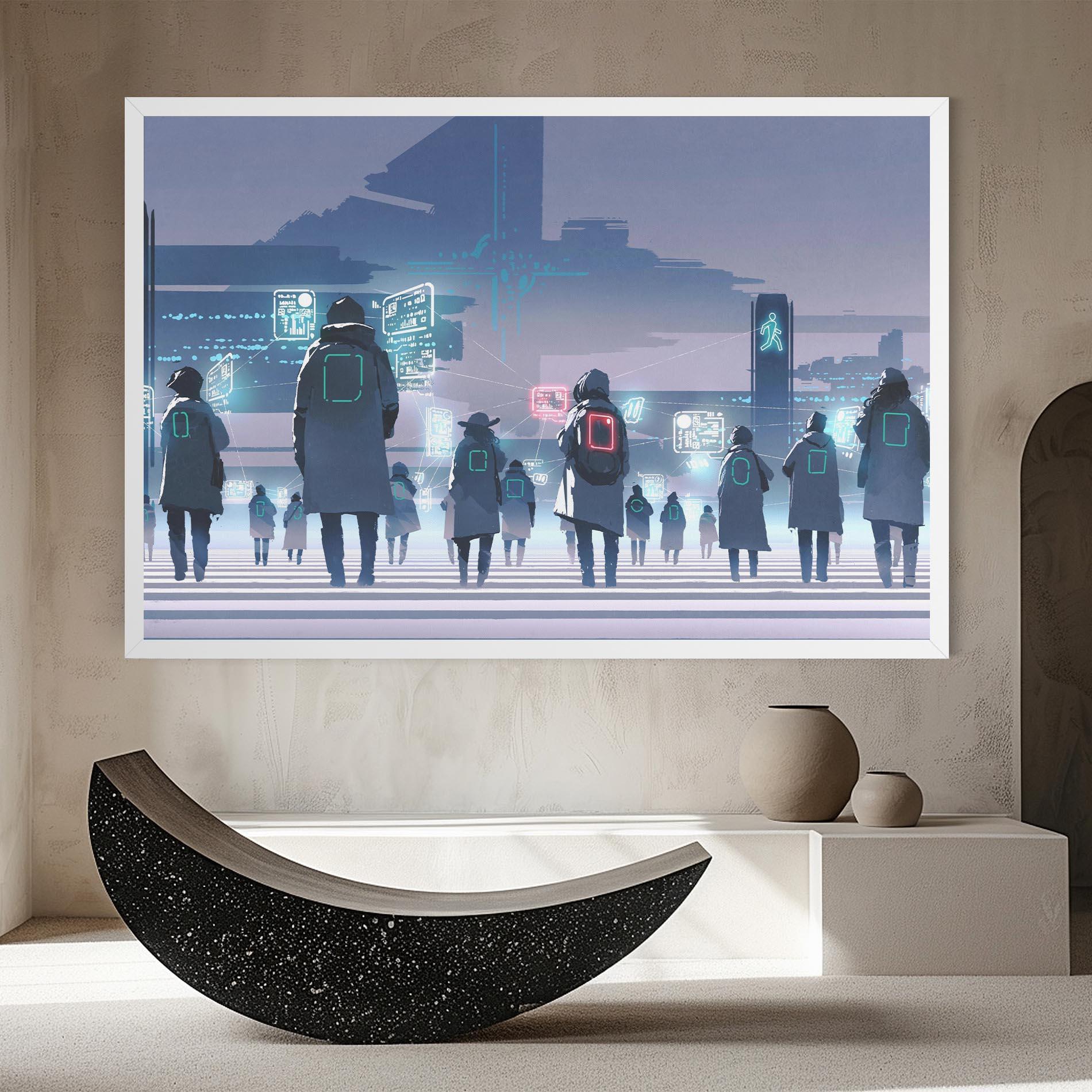 Tablou Canvas Futuristic People mockup 8