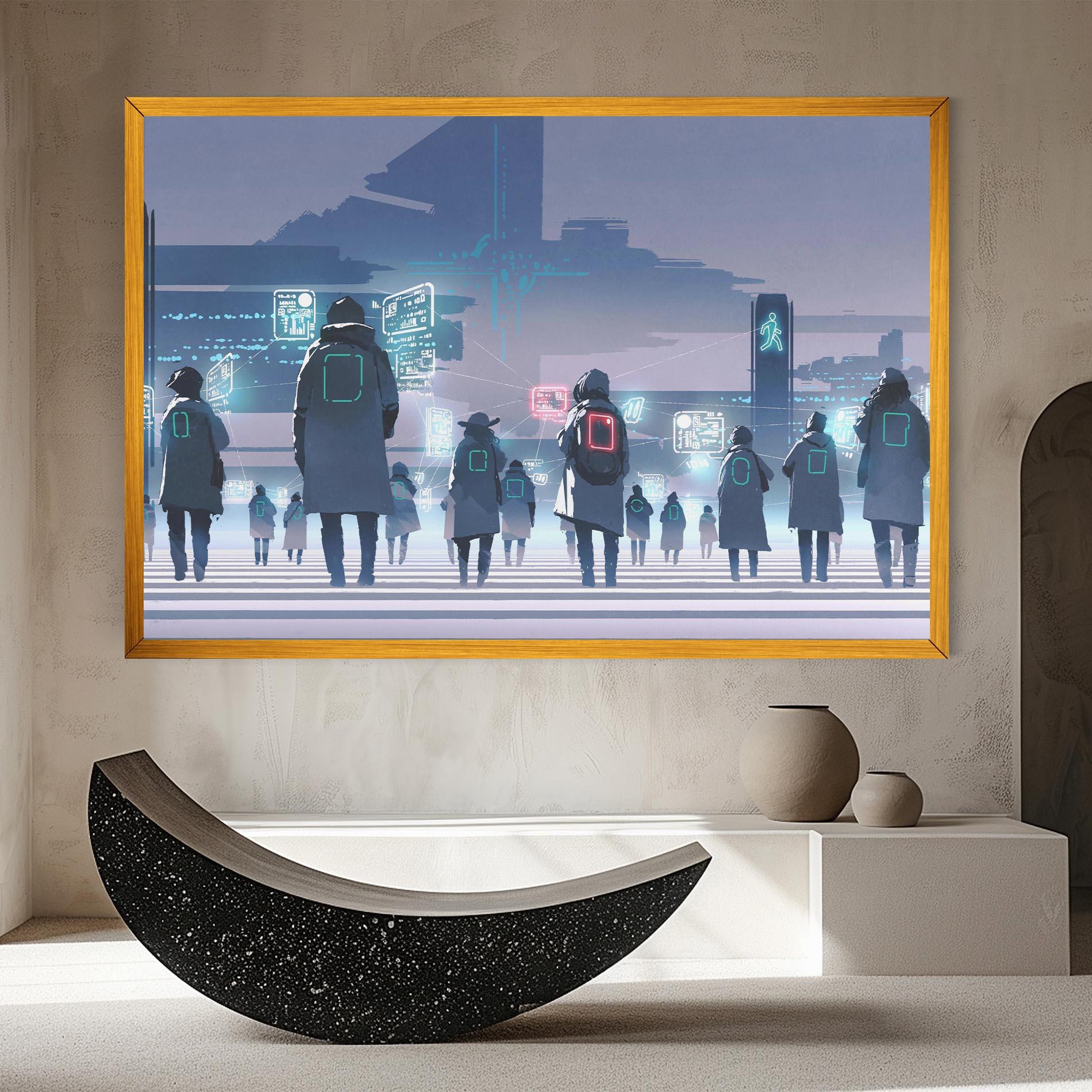 Tablou Canvas Futuristic People mockup 8