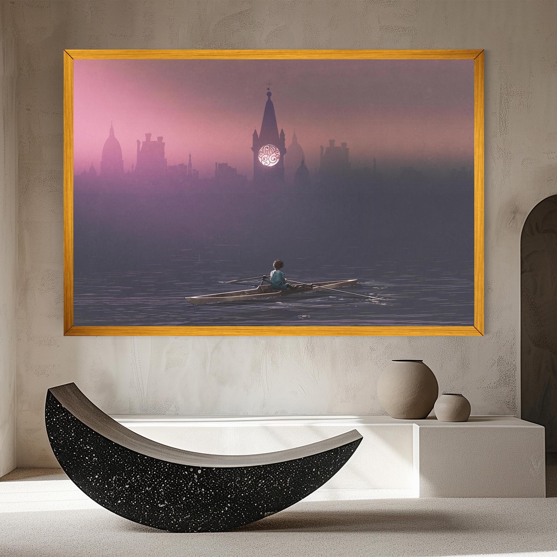 Tablou Canvas Mist City mockup 8