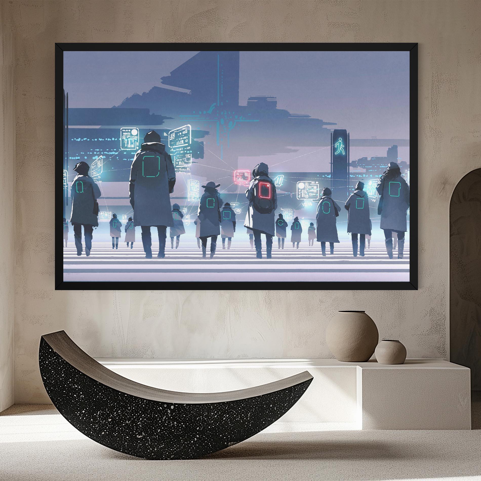 Tablou Canvas Futuristic People mockup 8