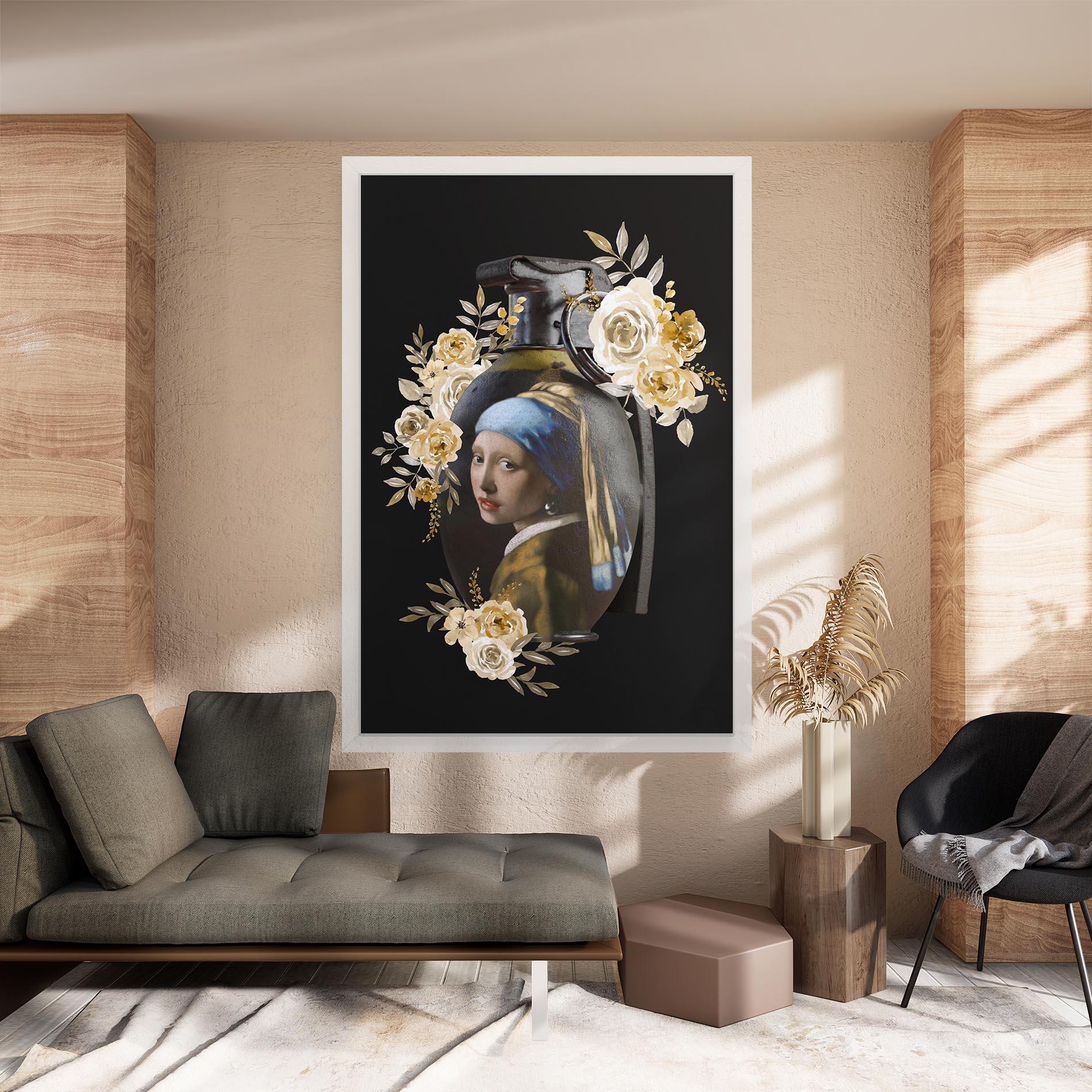 Tablou Canvas A Girl Is A Grenade mockup 8