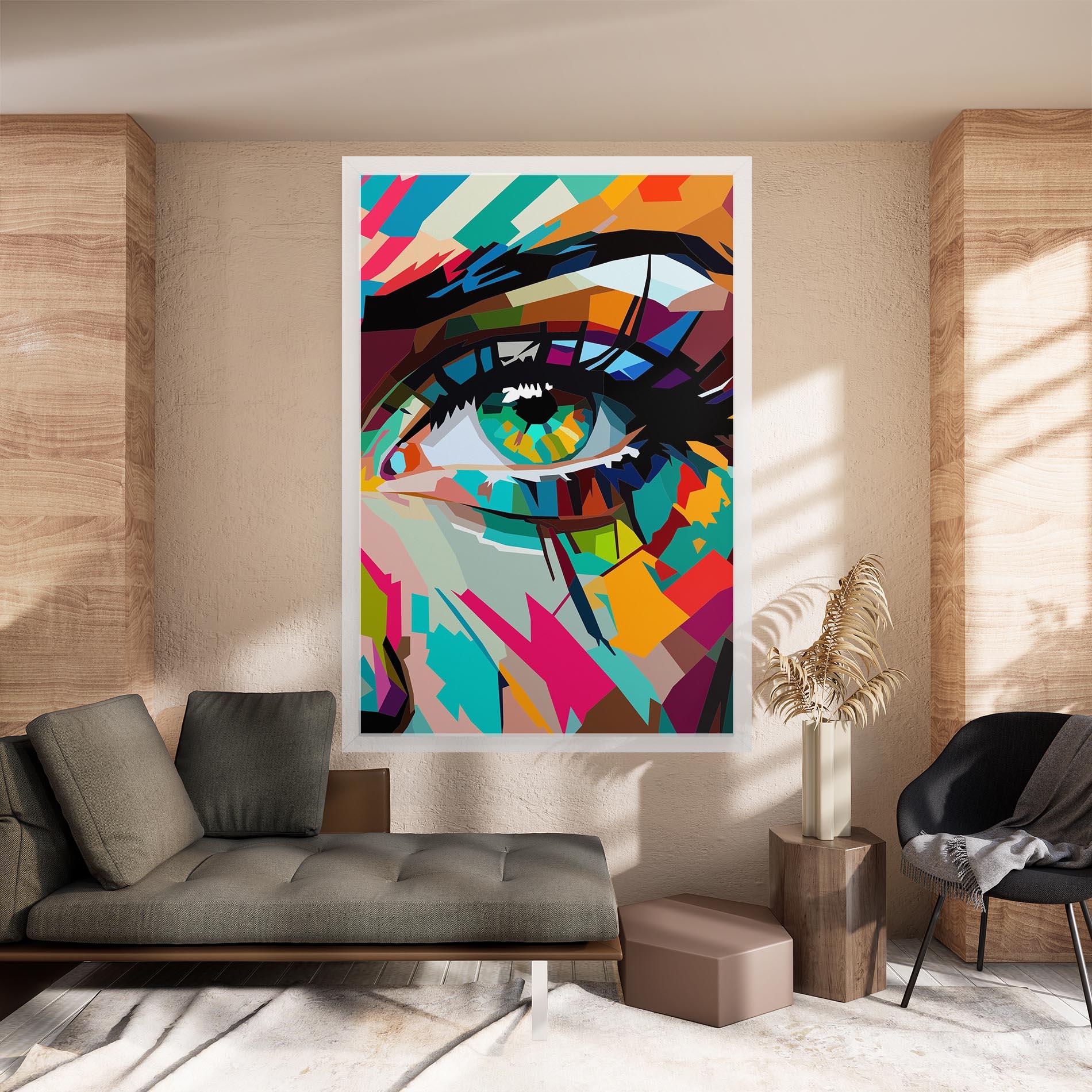 Tablou Canvas Colorful Eye mockup 8