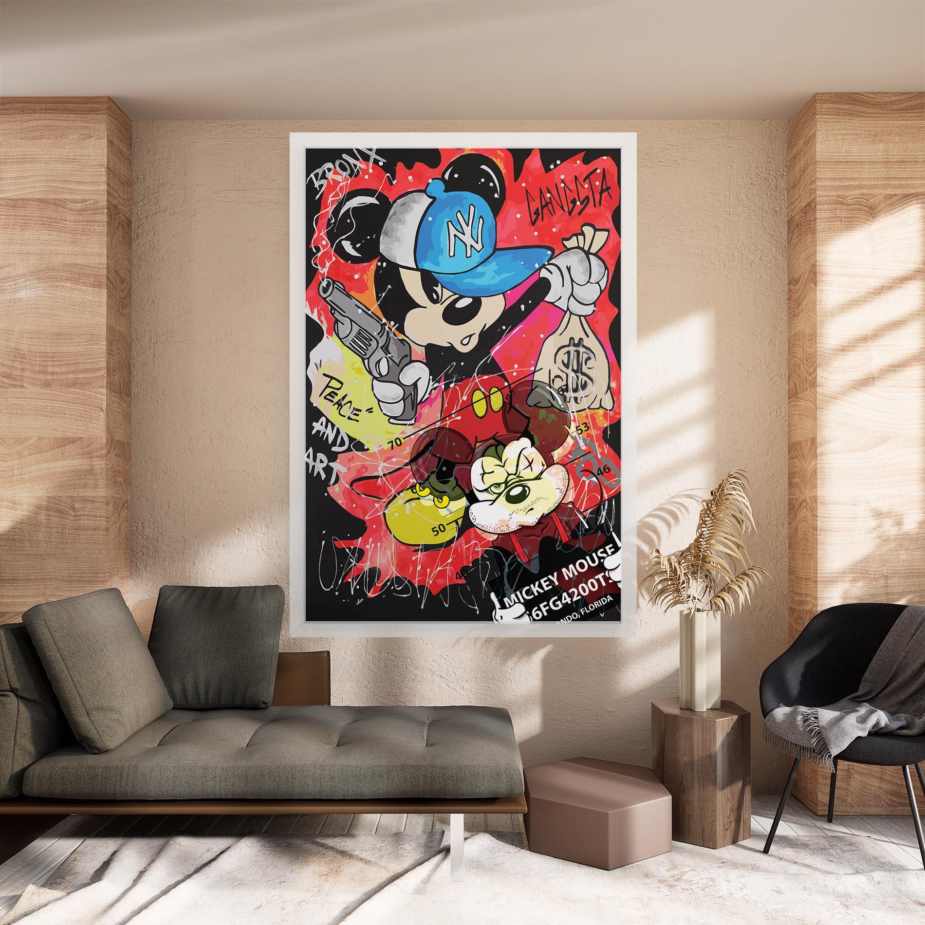 Tablou Canvas Gangsta Mickey mockup 8