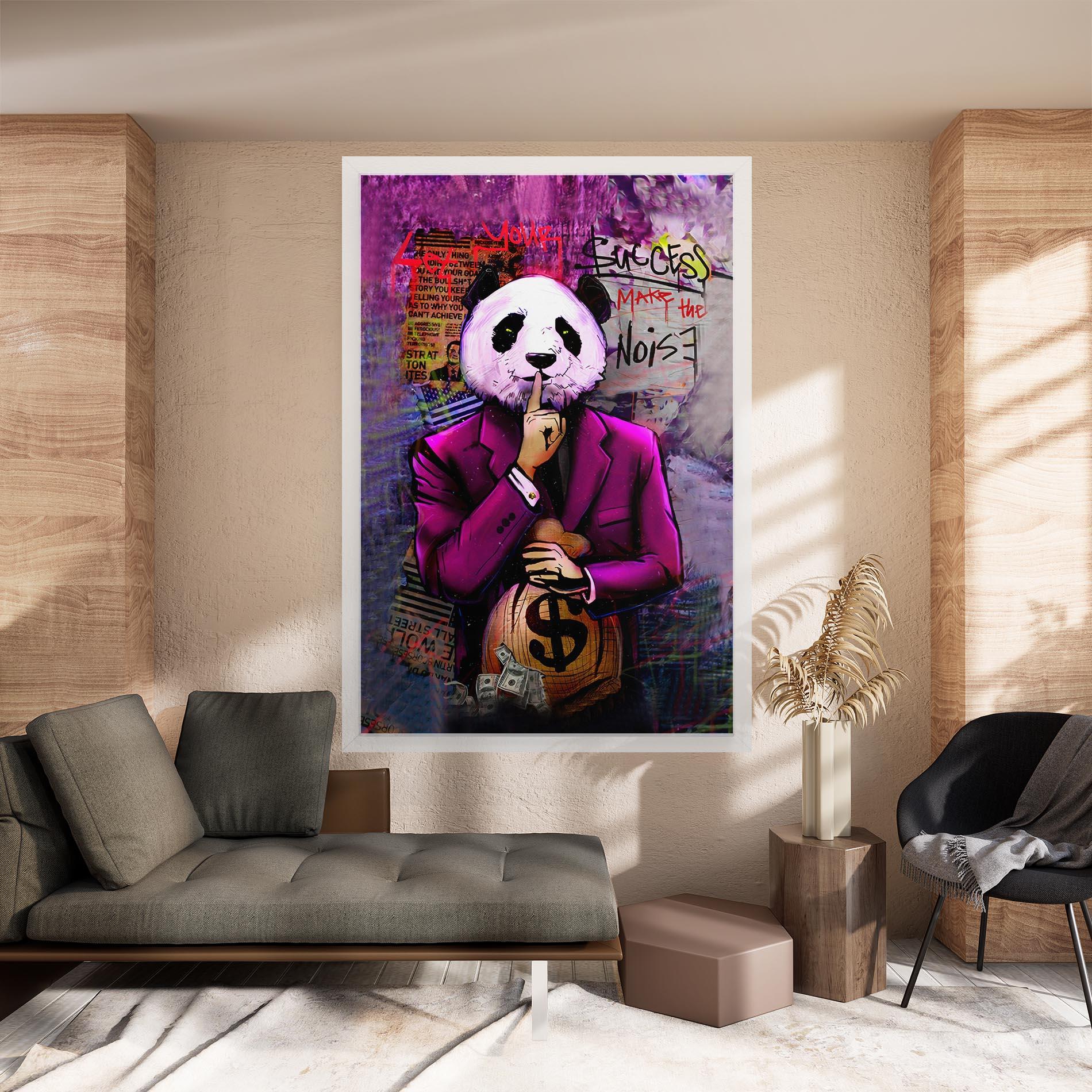 Tablou Canvas Silence Panda mockup 8