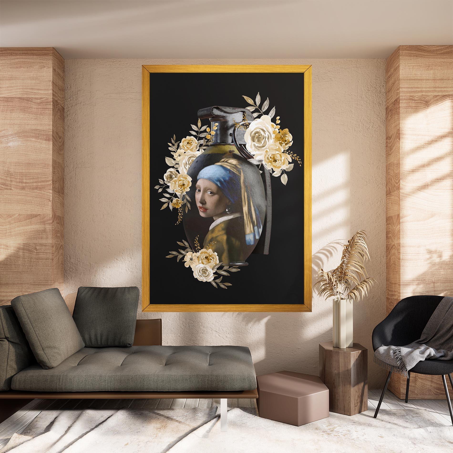 Tablou Canvas A Girl Is A Grenade mockup 8