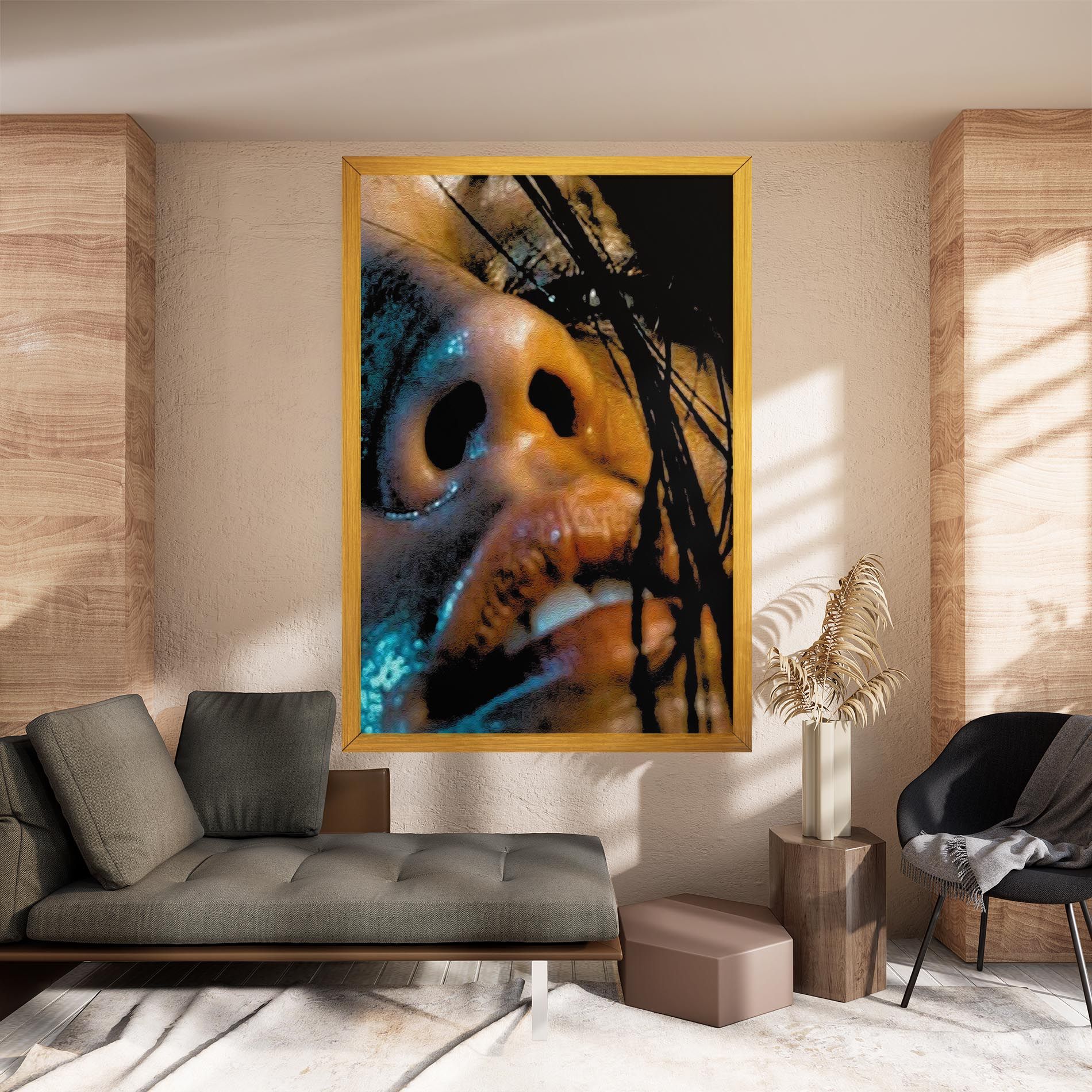 Blue Light Face mockup 8