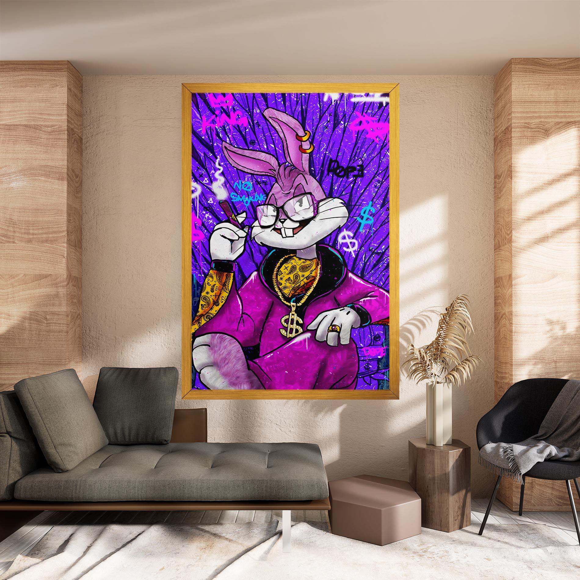 Tablou Canvas Boss Buny mockup 8