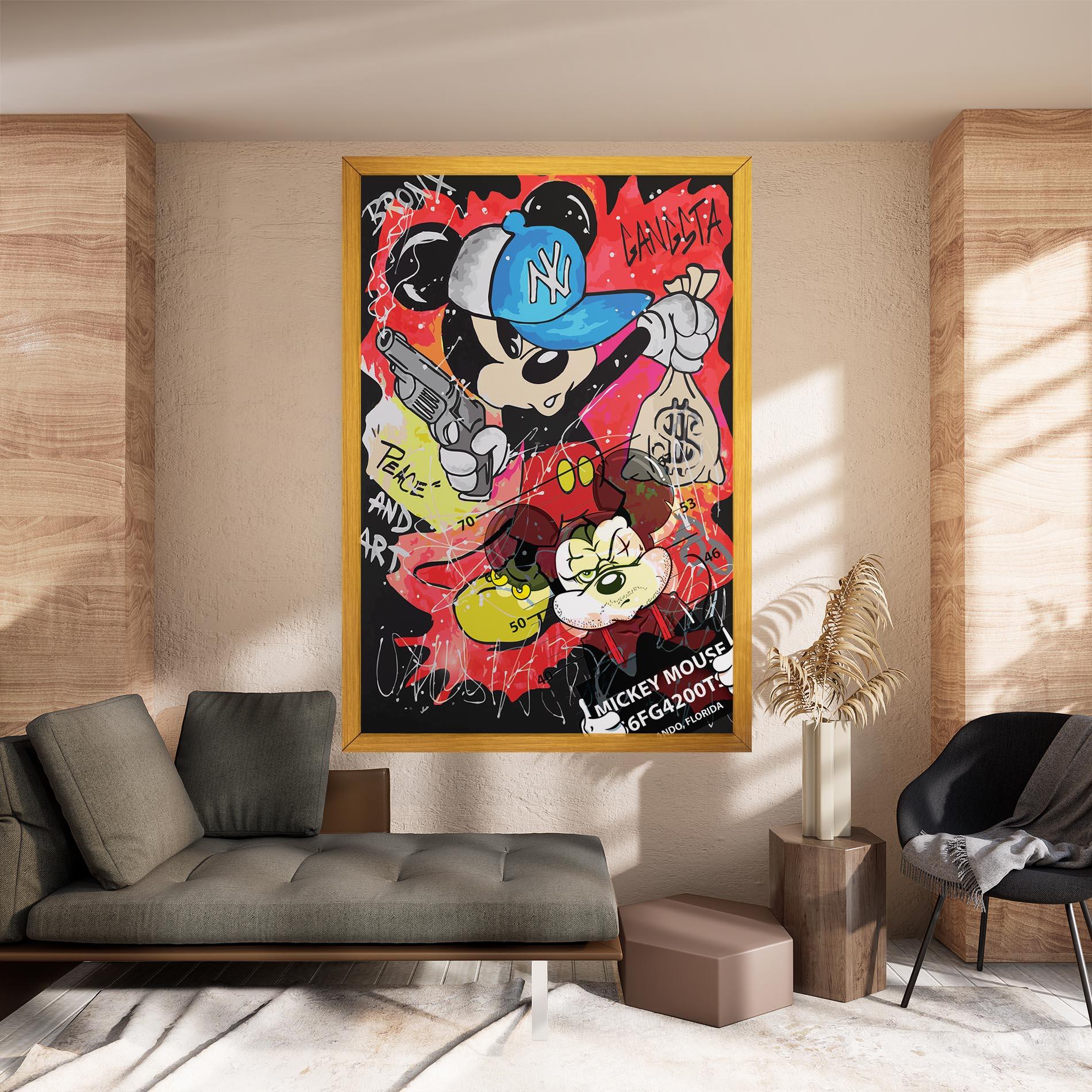 Tablou Canvas Gangsta Mickey mockup 8