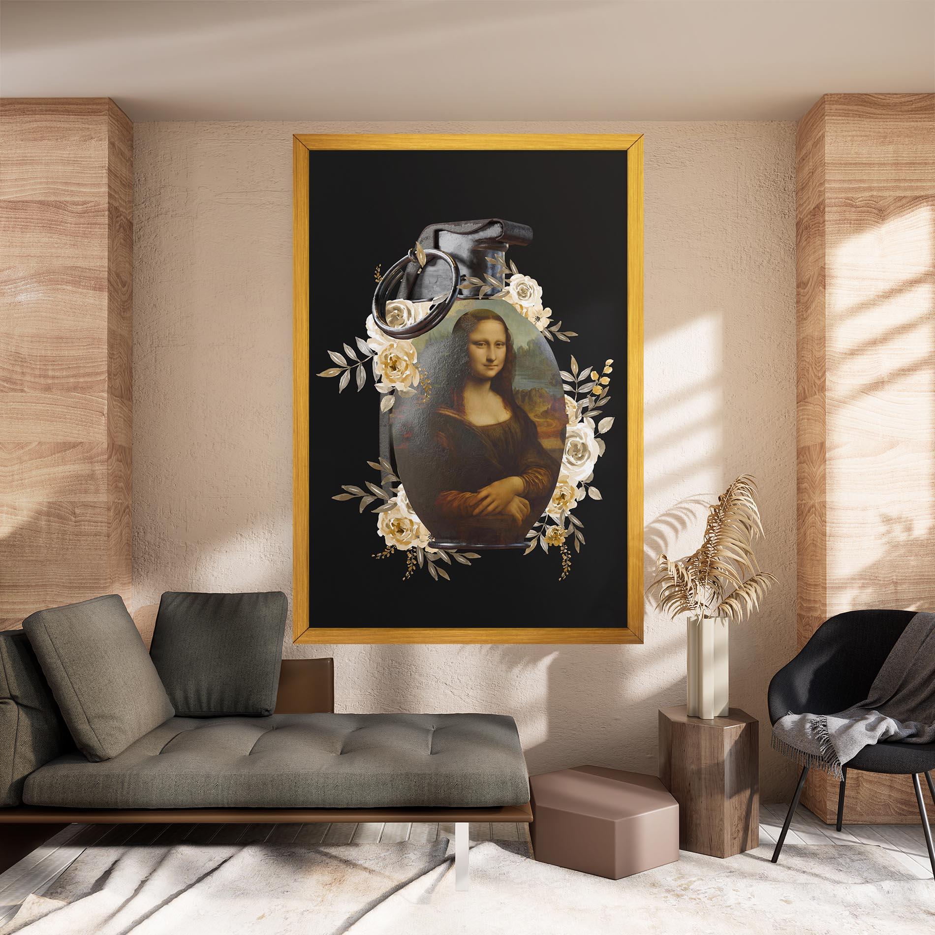 Tablou Canvas Monalisa Bomb mockup 8