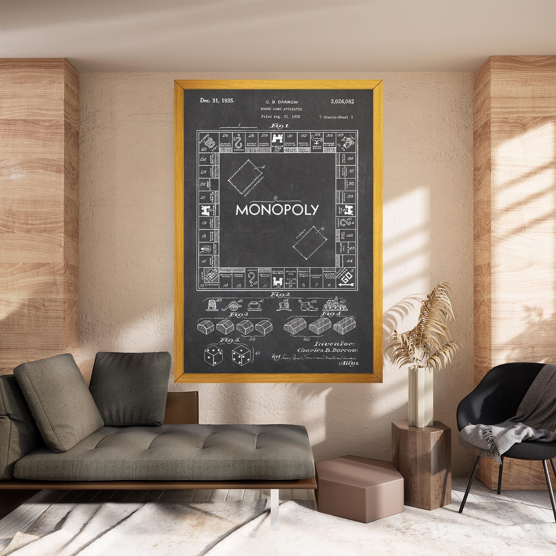 Tablou Canvas Monopoly Board mockup 8