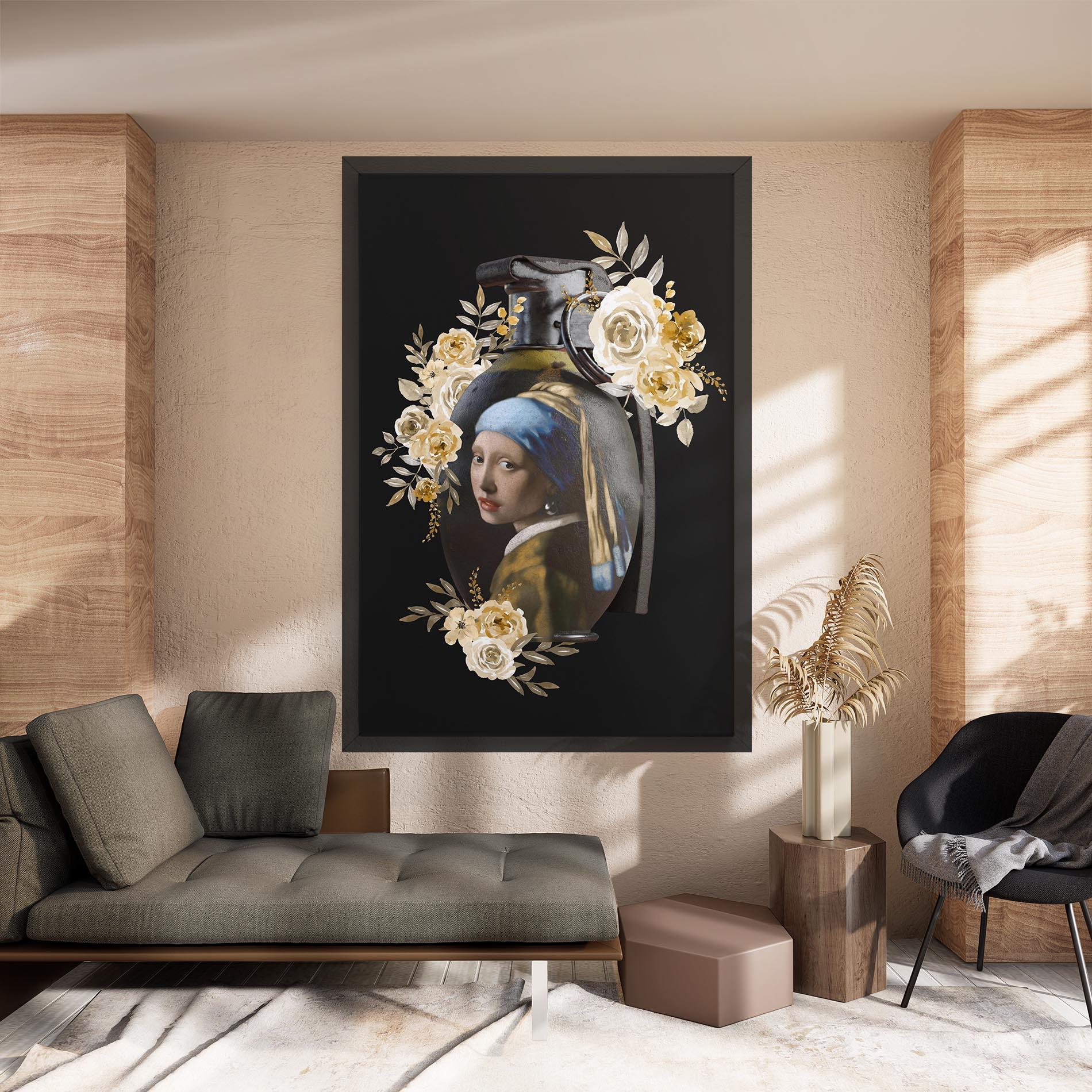 Tablou Canvas A Girl Is A Grenade mockup 8