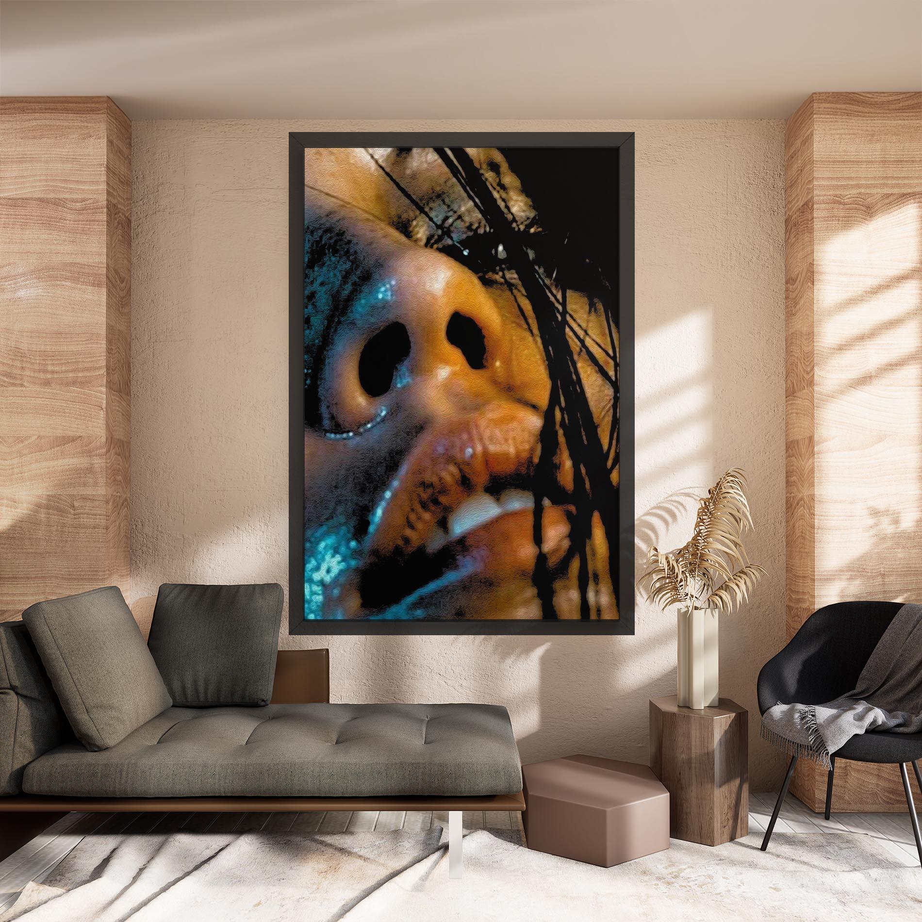 Tablou Canvas Blue Light Face mockup 8