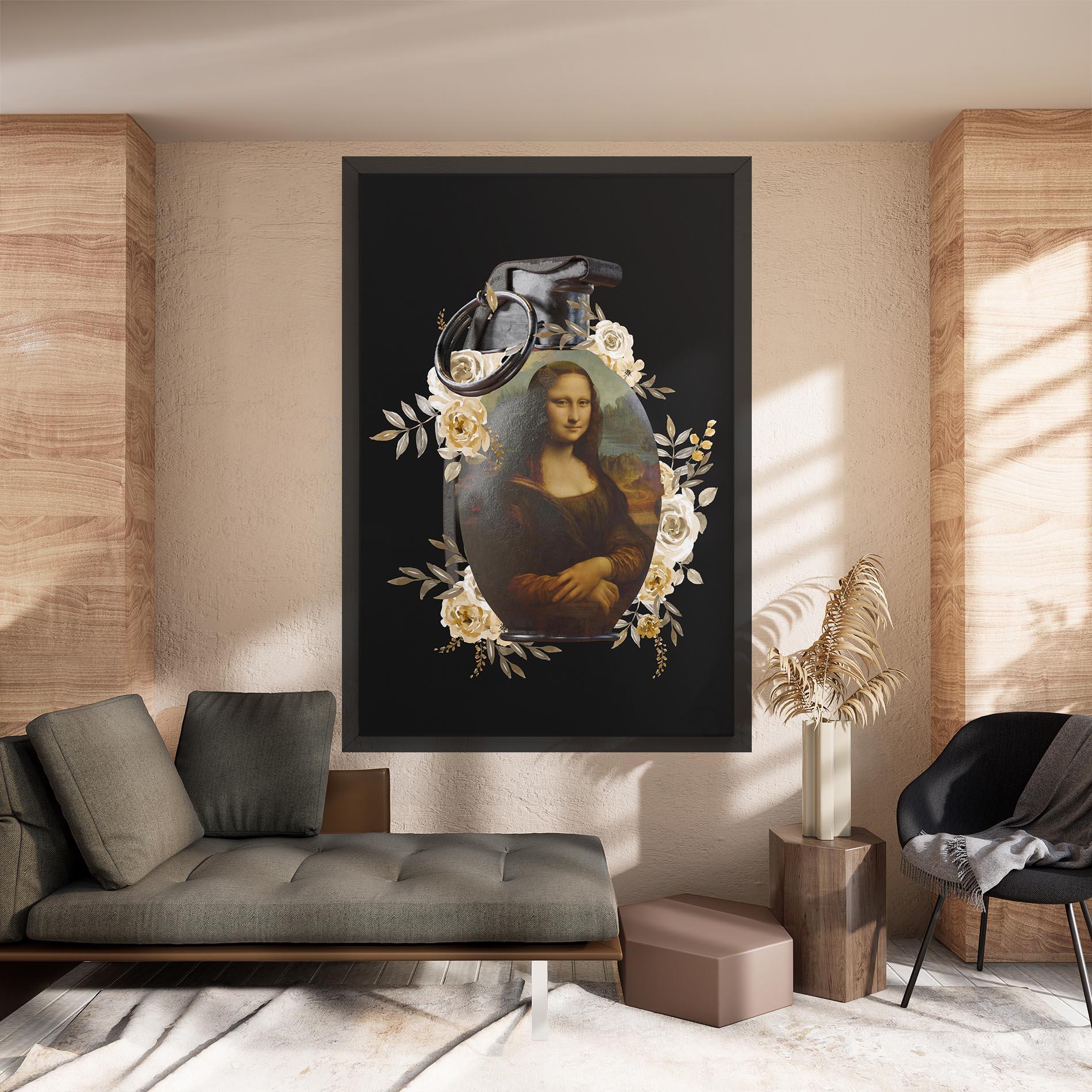 Tablou Canvas Monalisa Bomb mockup 8
