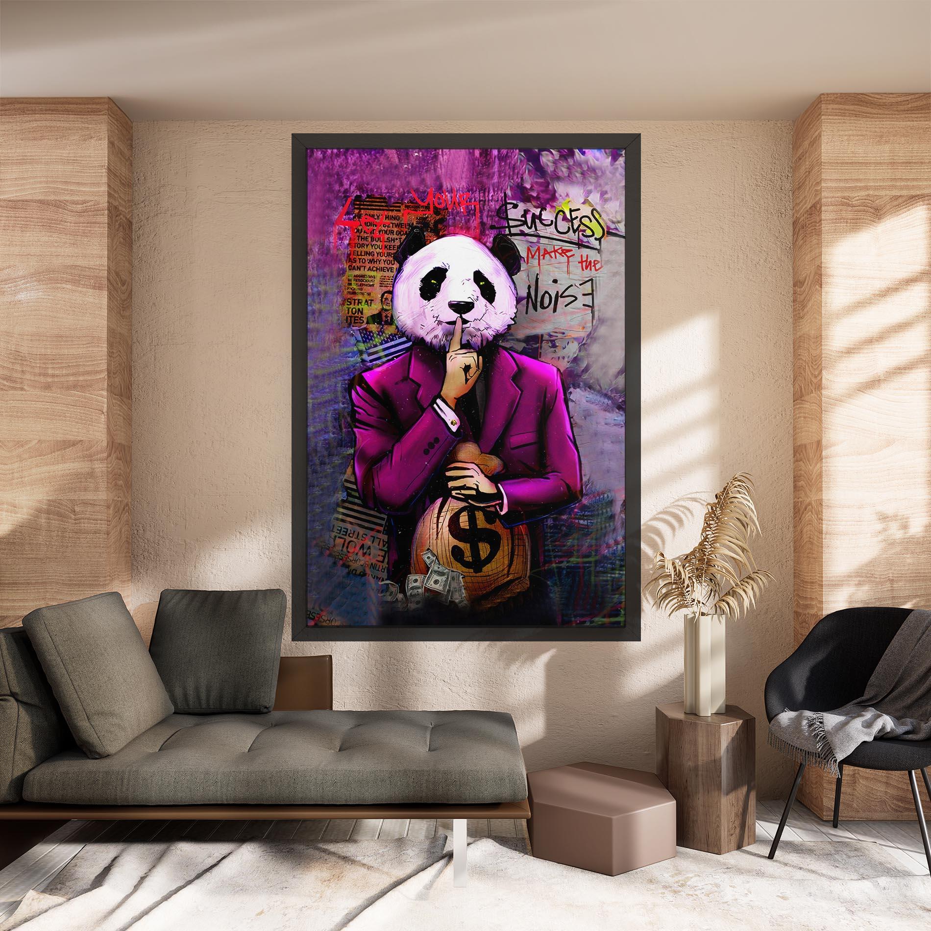 Tablou Canvas Silence Panda mockup 8