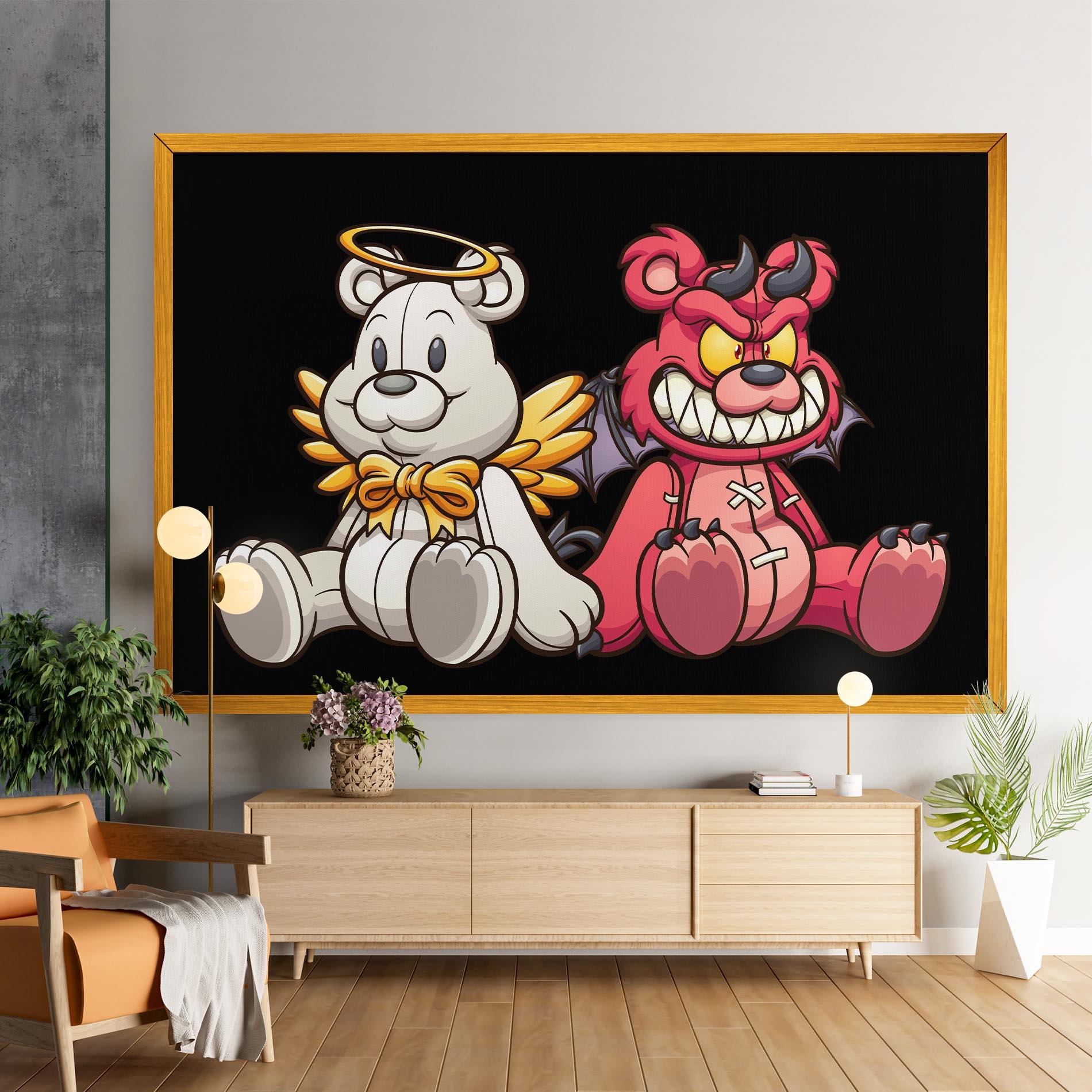 Tablou Canvas Angel Bear mockup 9