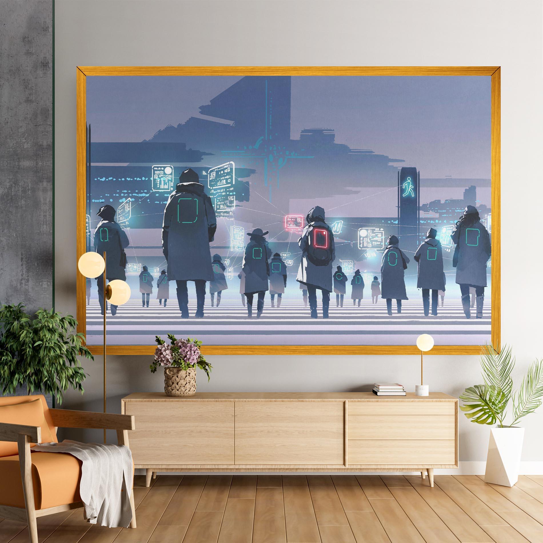 Tablou Canvas Futuristic People mockup 9