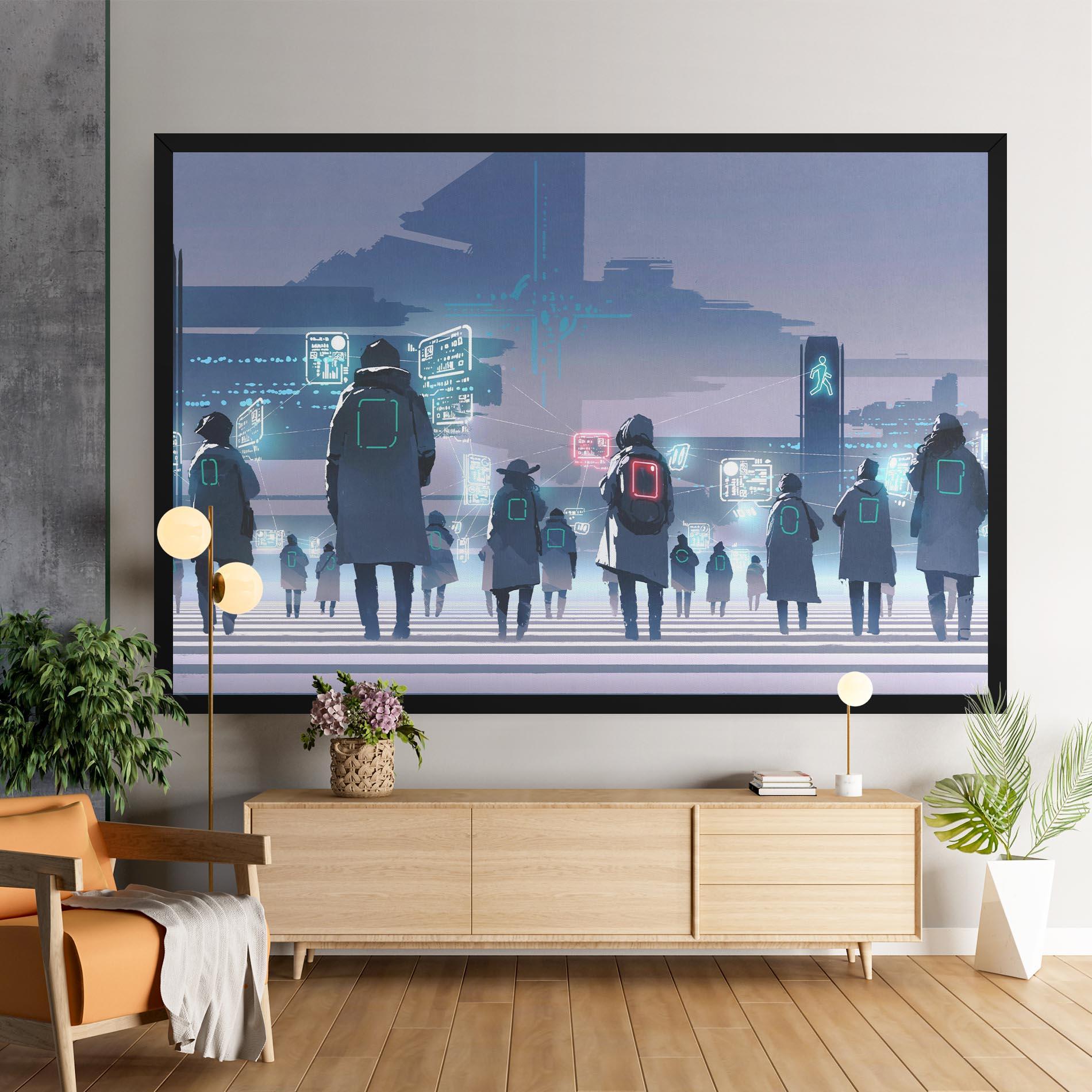 Tablou Canvas Futuristic People mockup 9