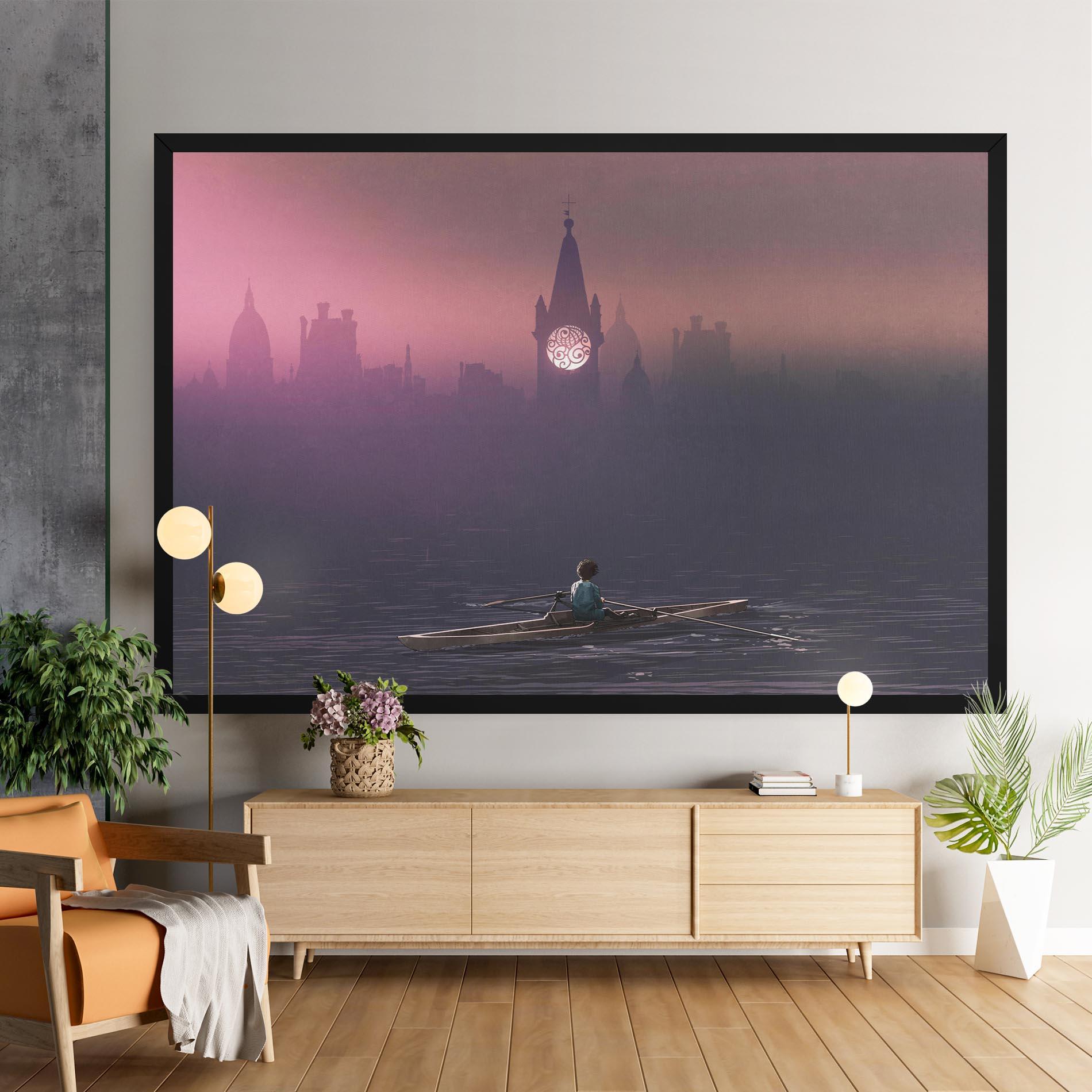 Tablou Canvas Mist City mockup 9