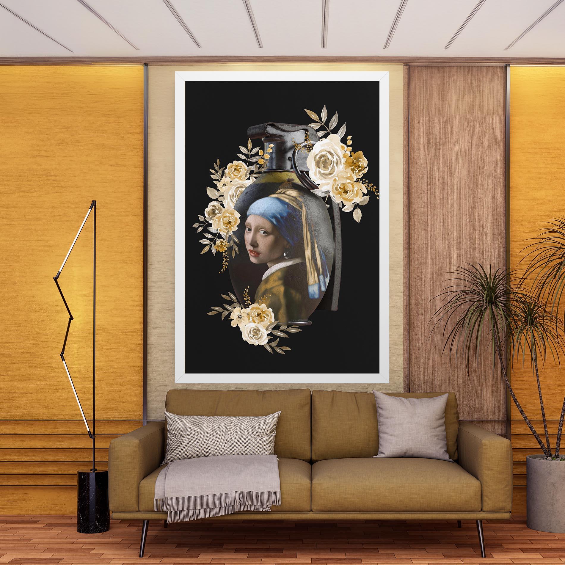 Tablou Canvas A Girl Is A Grenade mockup 9