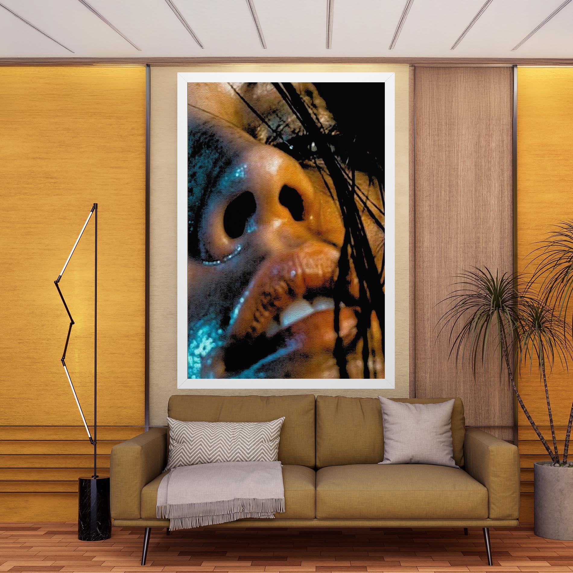 Tablou Canvas Blue Light Face mockup 9