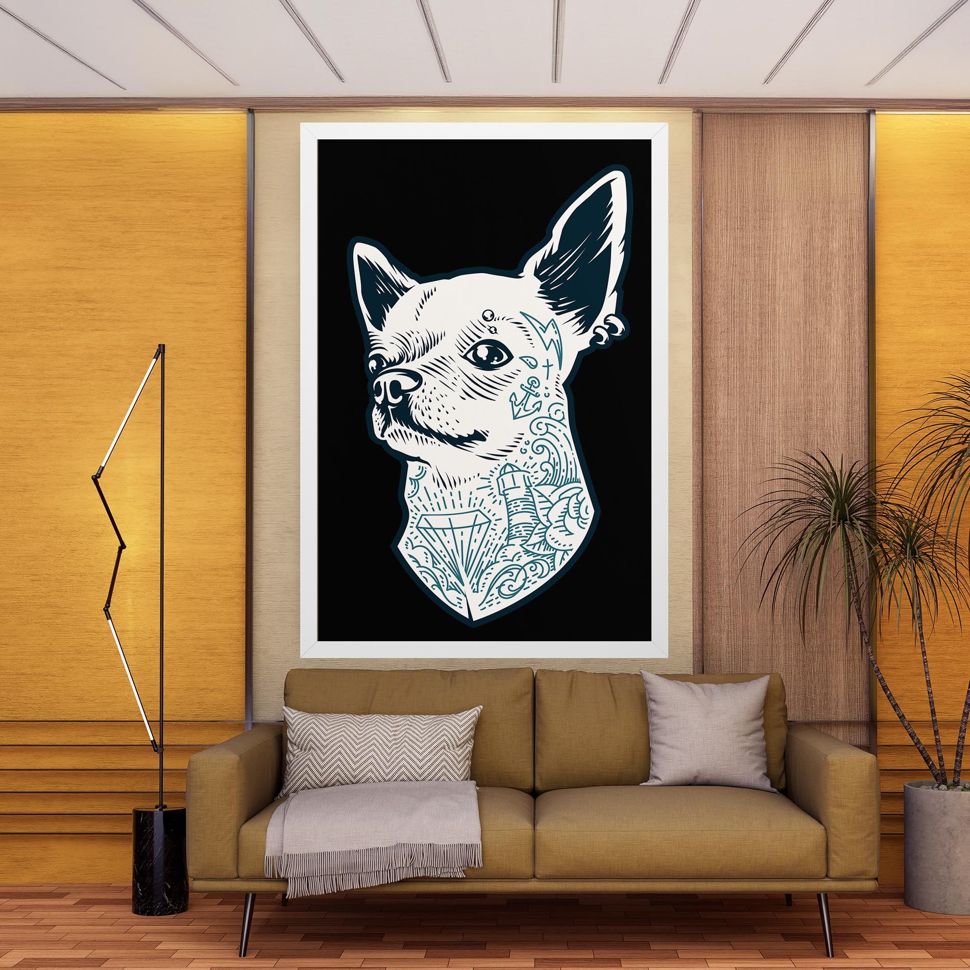 Chihuahua Tattoo mockup 9