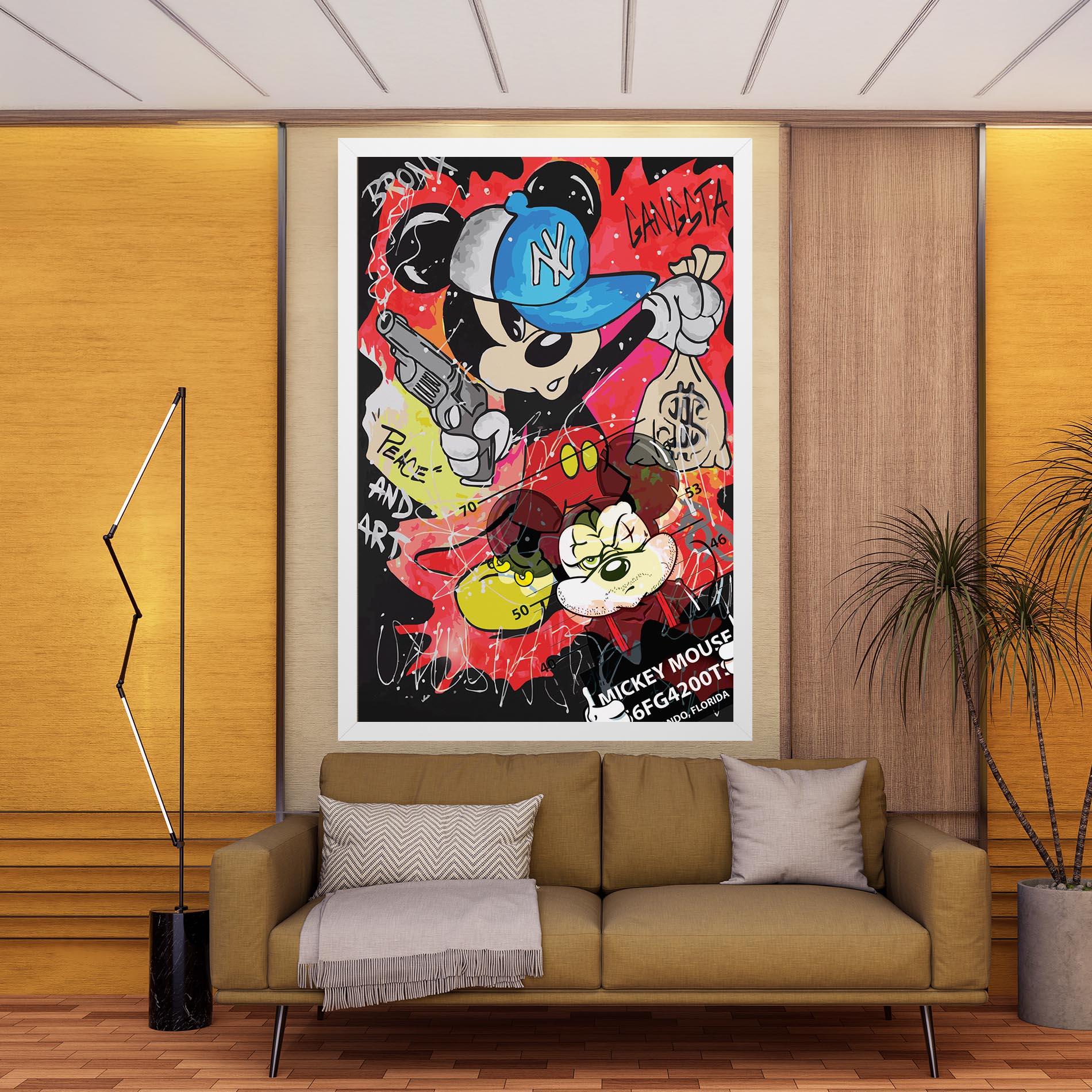 Tablou Canvas Gangsta Mickey mockup 9