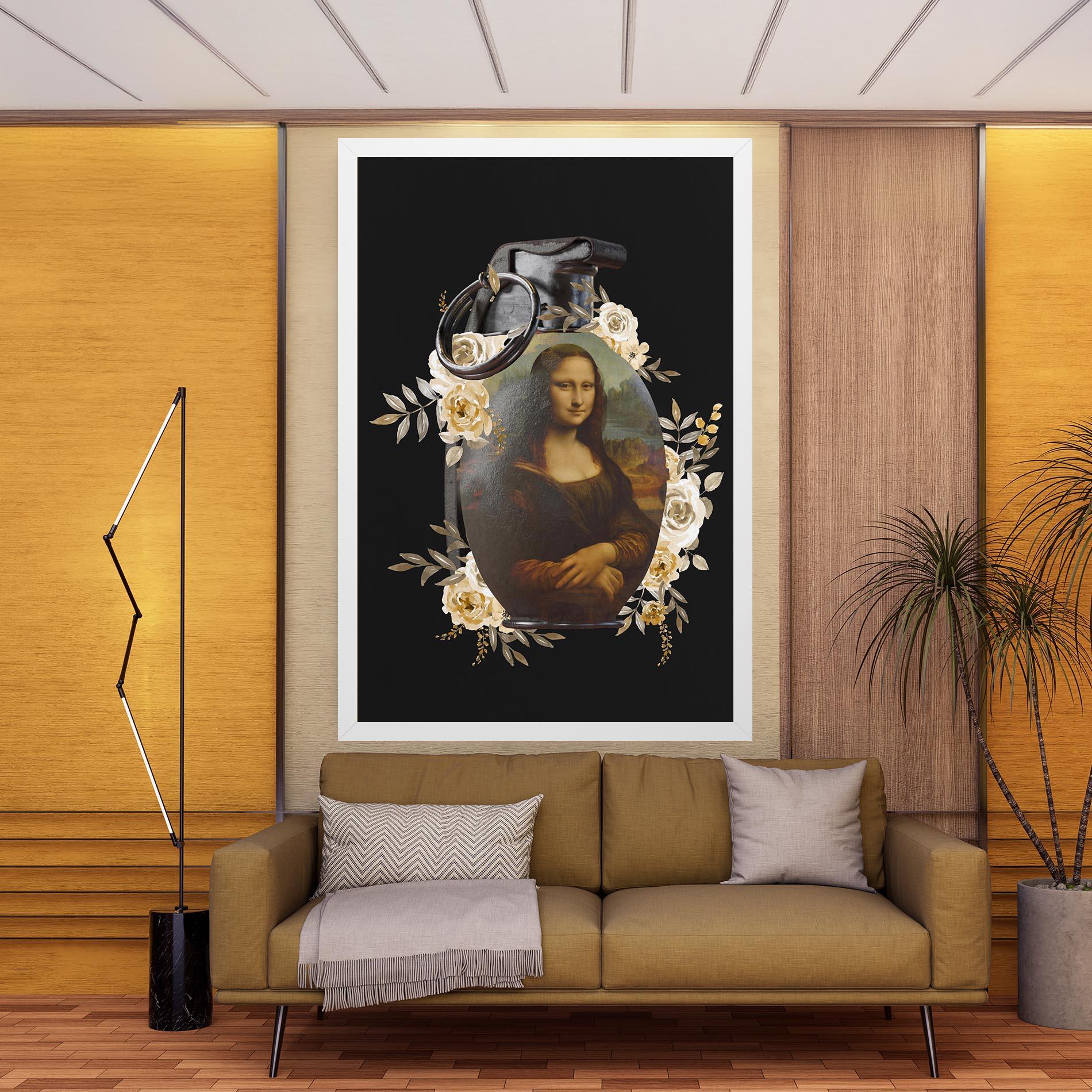 Tablou Canvas Monalisa Bomb mockup 9