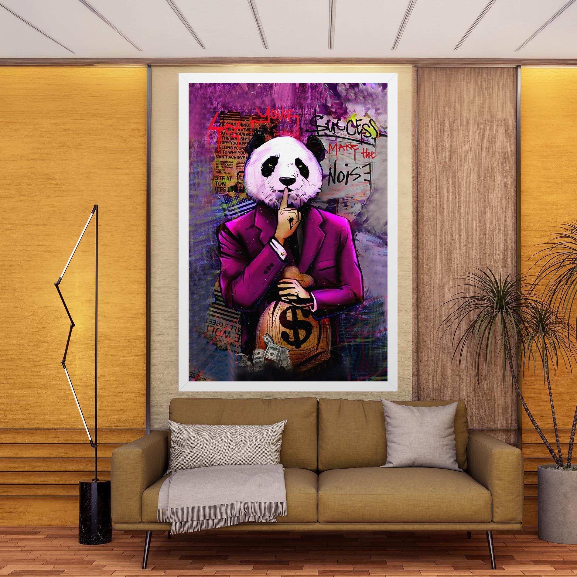 Tablou Canvas Silence Panda mockup 9