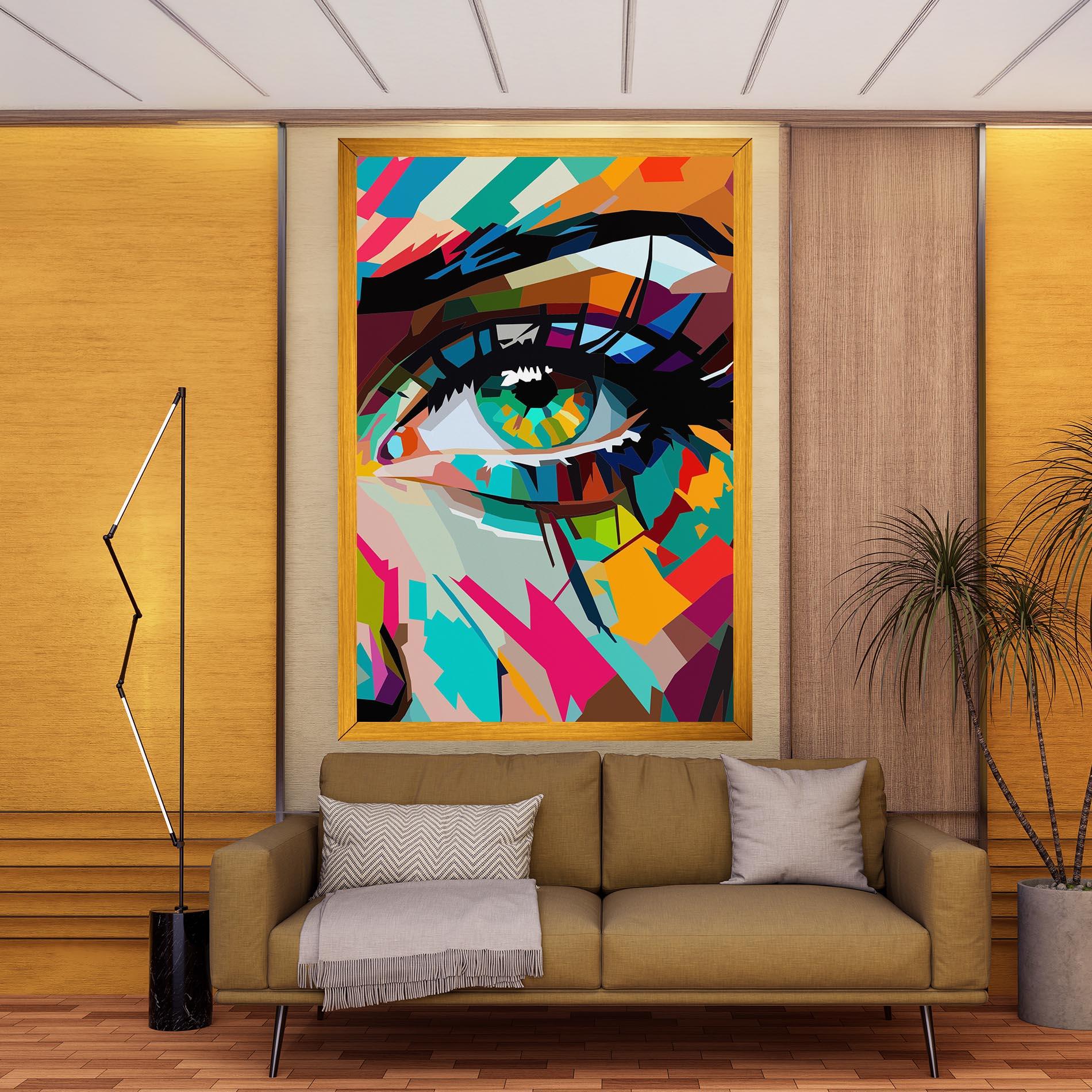 Tablou Canvas Colorful Eye mockup 9