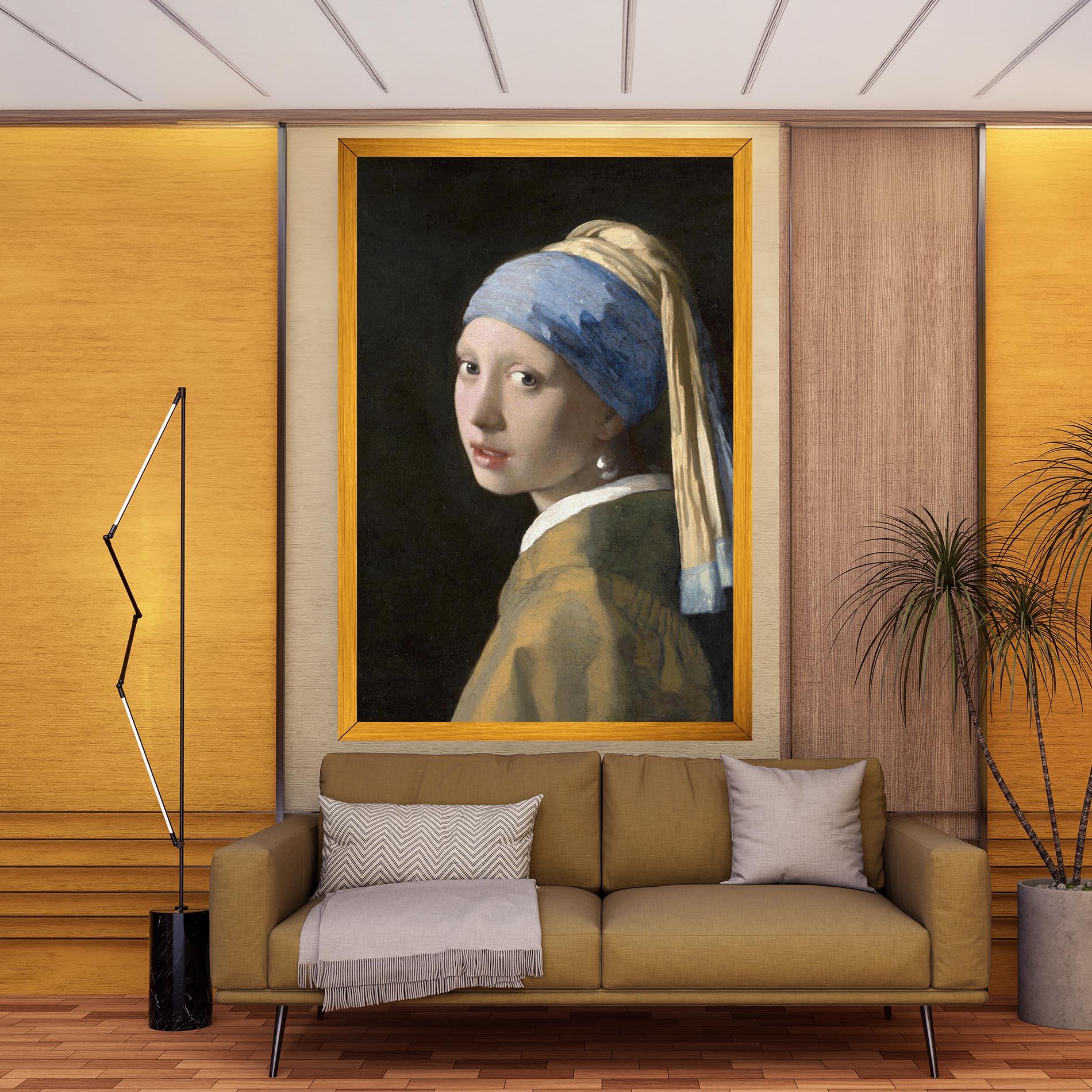 Tablou Canvas Girl With A Pearl mockup 9