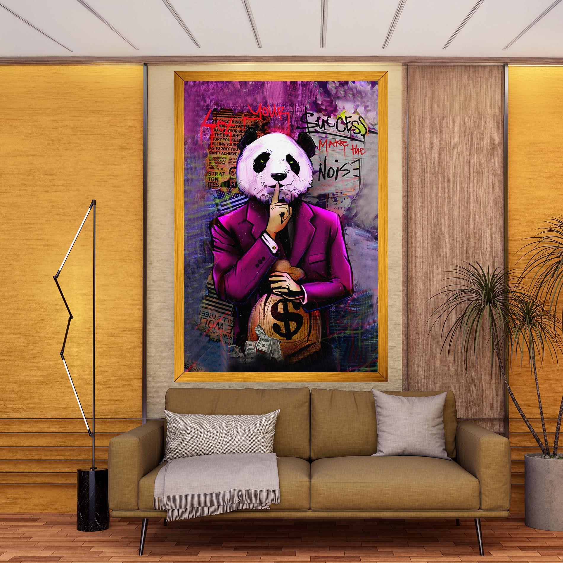 Tablou Canvas Silence Panda mockup 9
