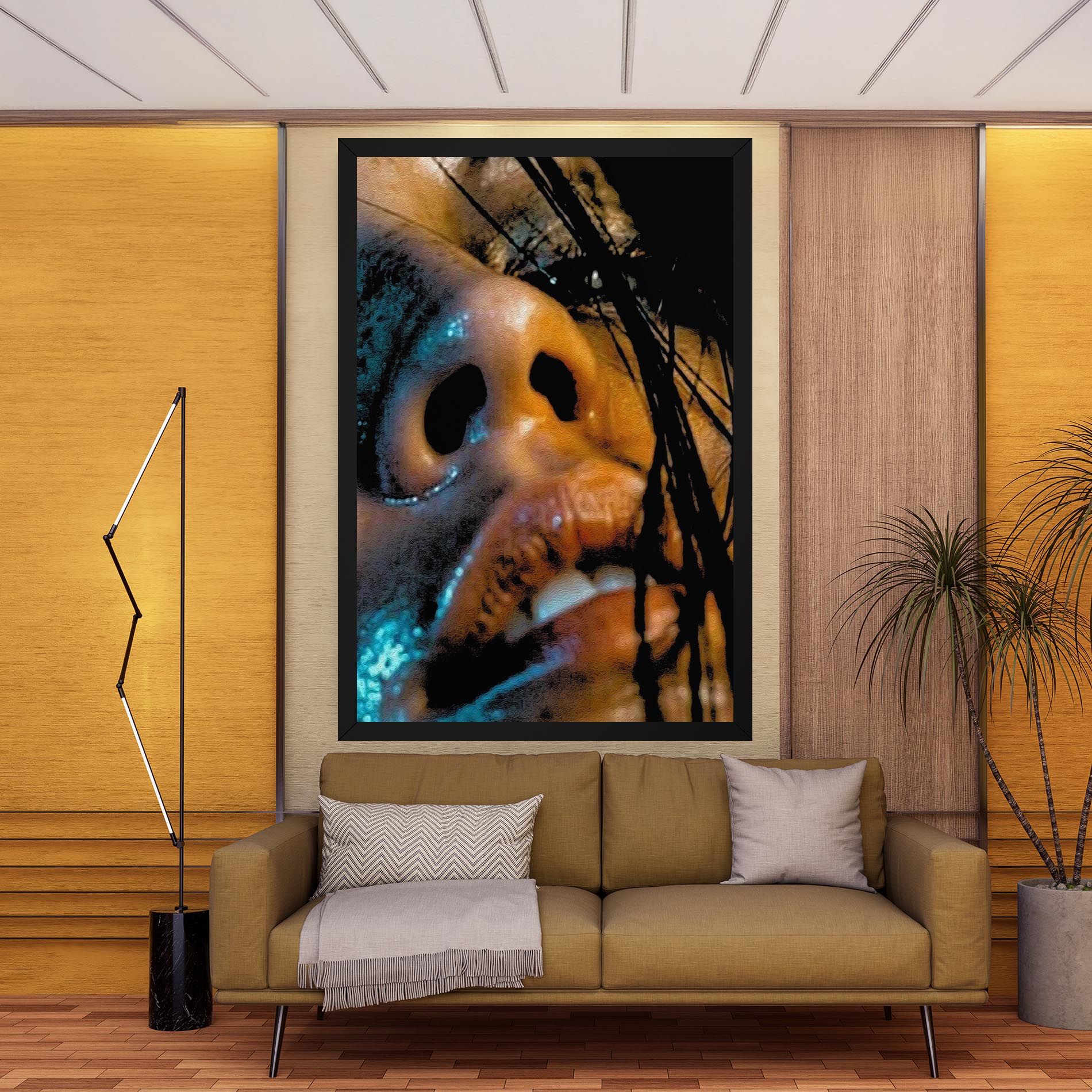 Blue Light Face mockup 9