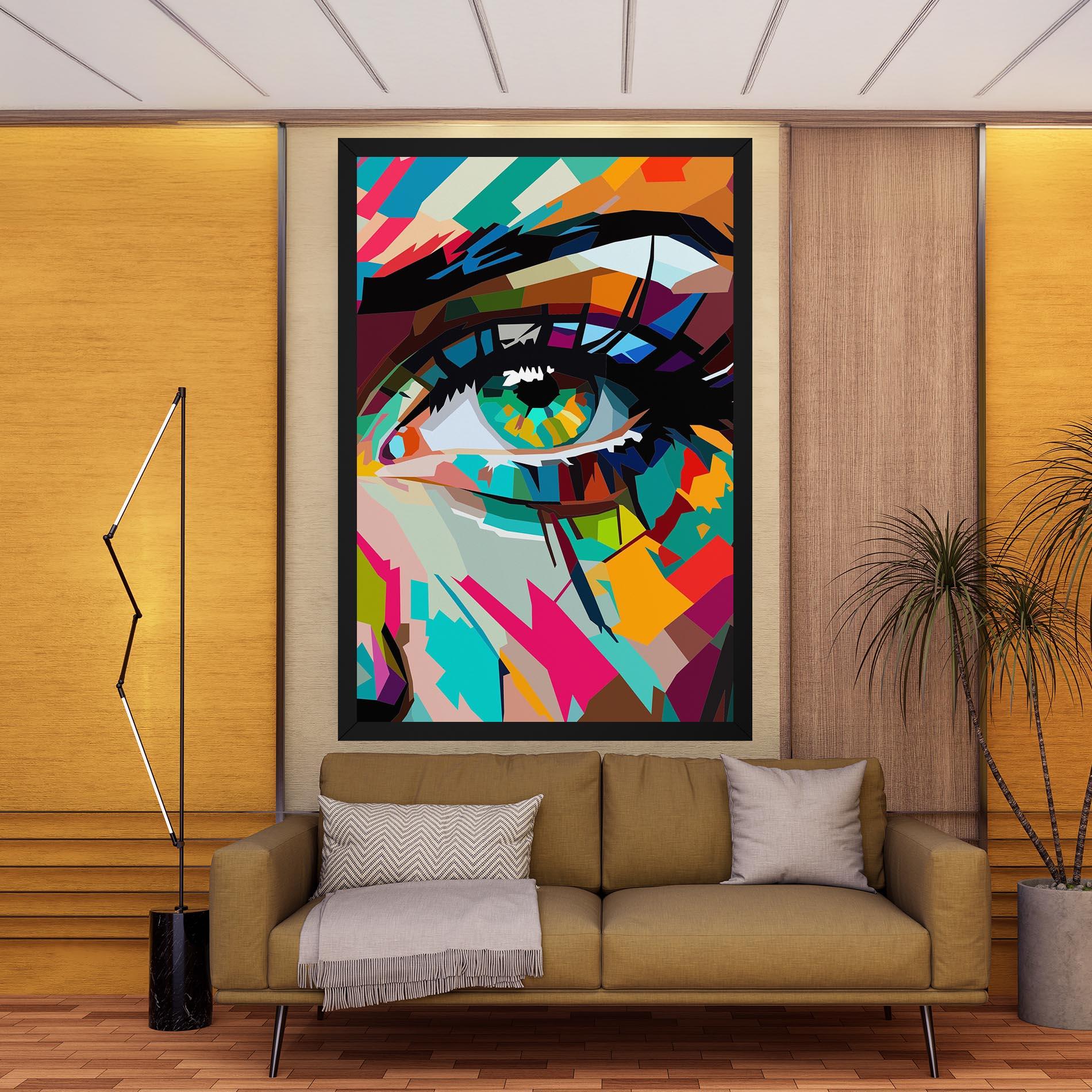 Tablou Canvas Colorful Eye mockup 9