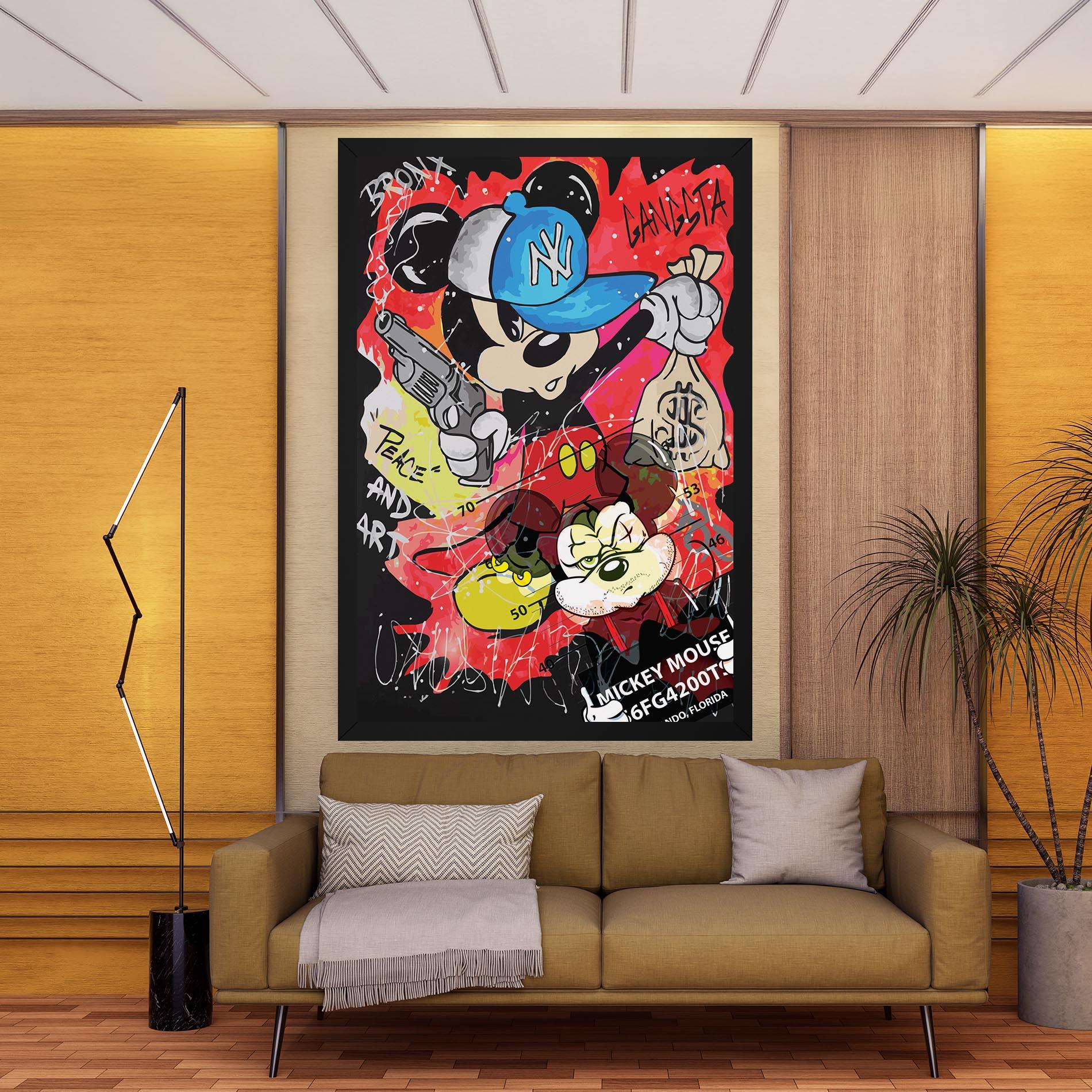 Tablou Canvas Gangsta Mickey mockup 9