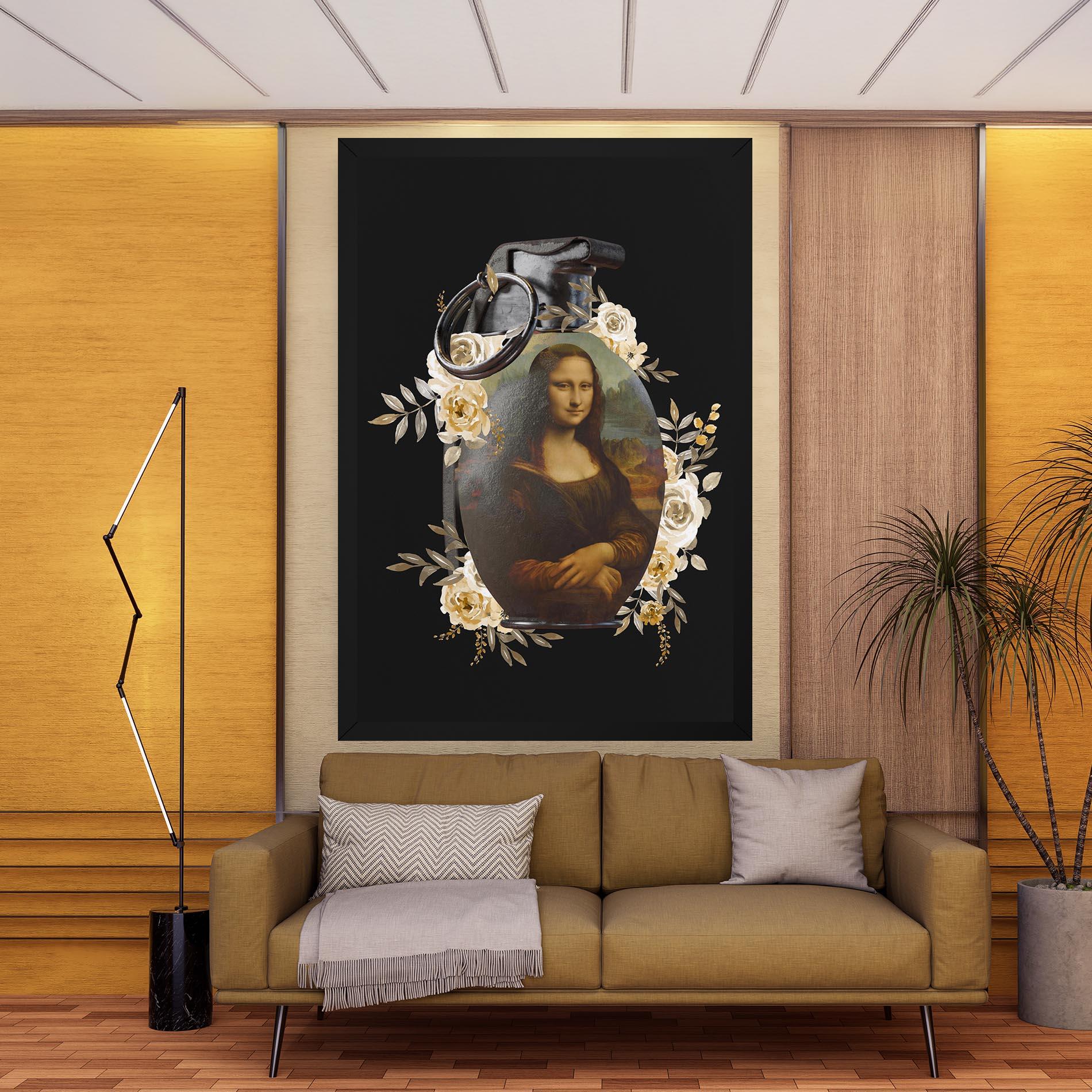Tablou Canvas Monalisa Bomb mockup 9