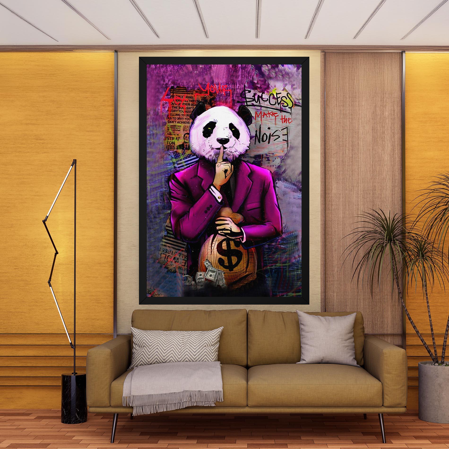 Tablou Canvas Silence Panda mockup 9