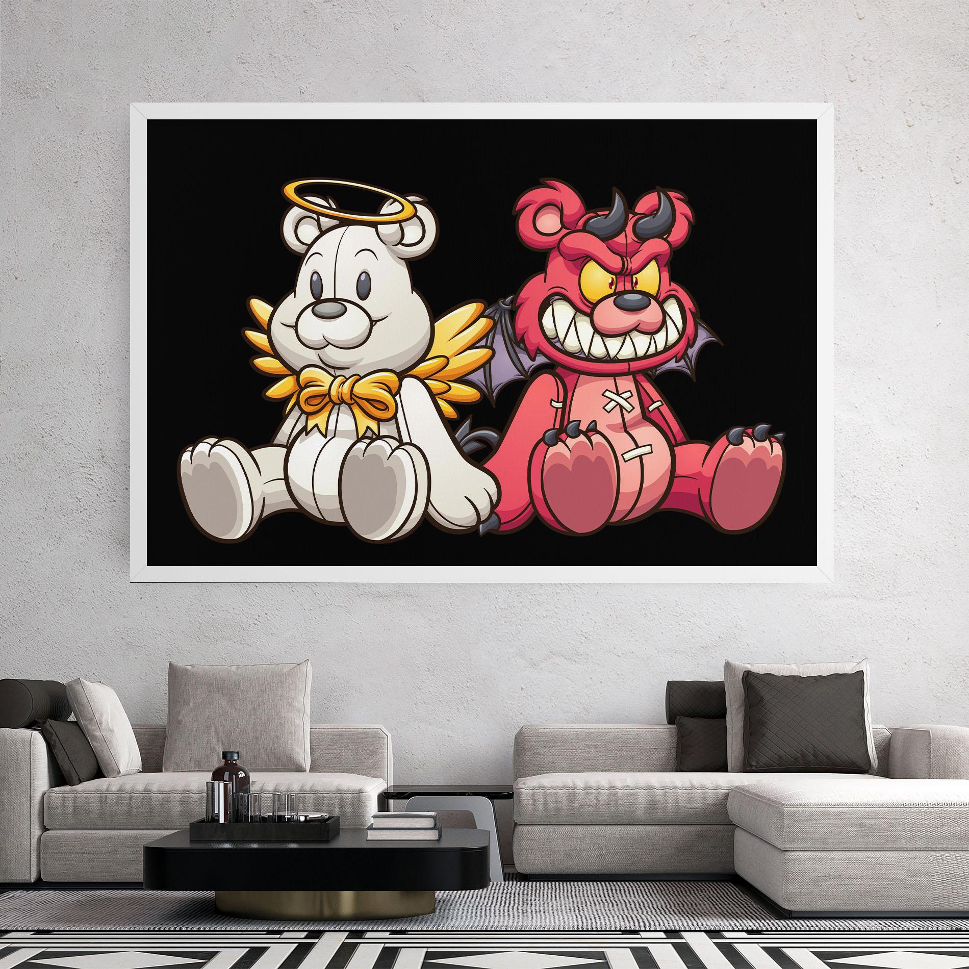 Tablou Canvas Angel Bear mockup 2