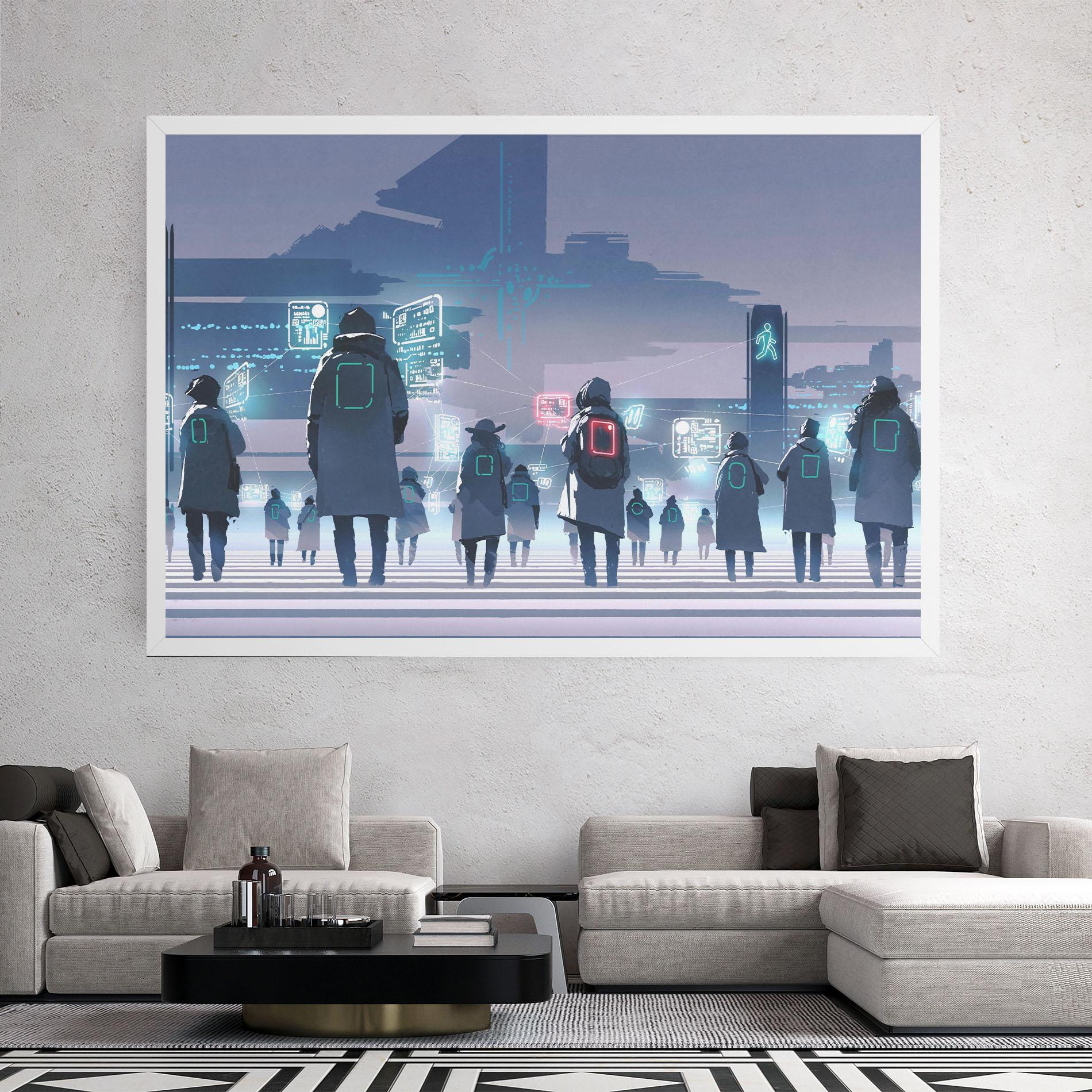 Tablou Canvas Futuristic People mockup 2