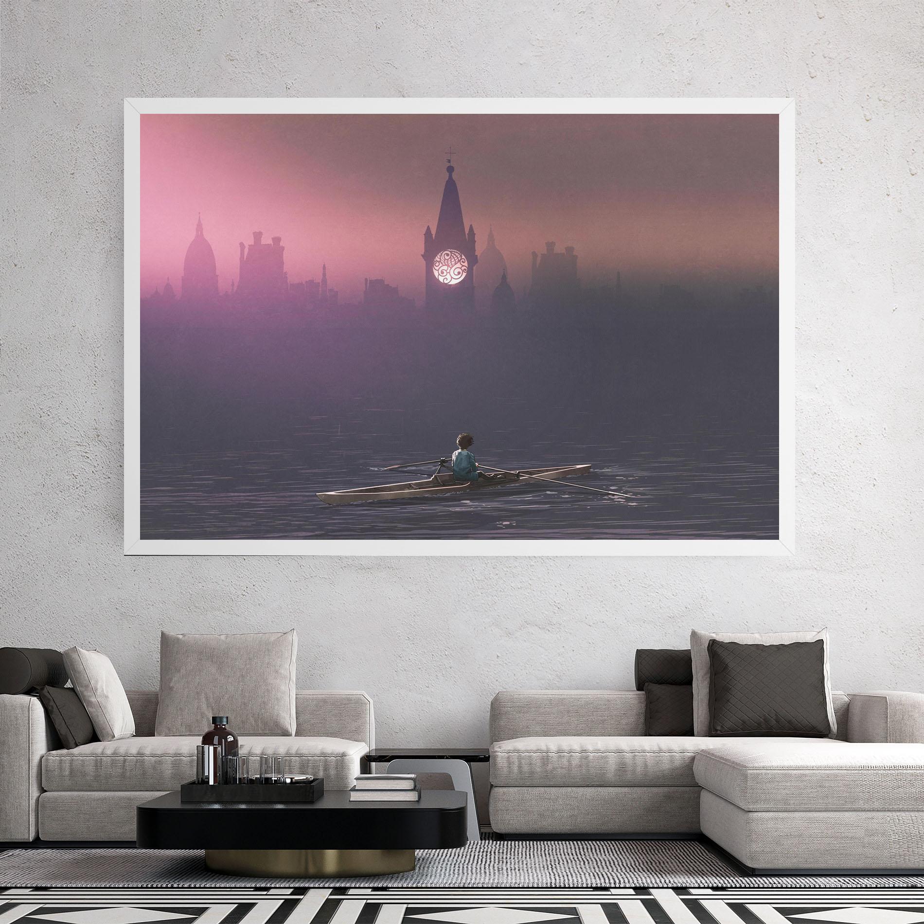 Tablou Canvas Mist City mockup 2