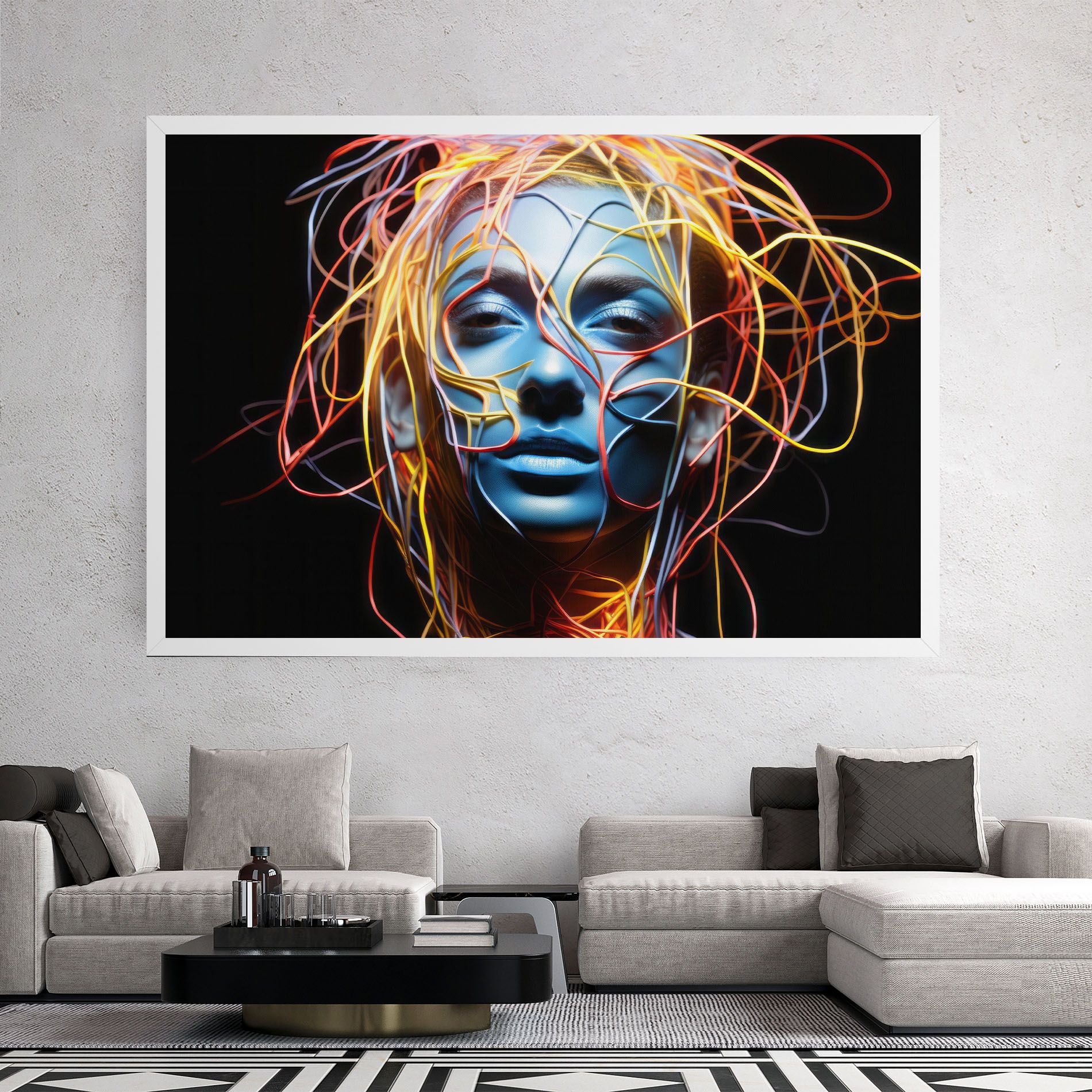 Neon Lights Hair mockup 2